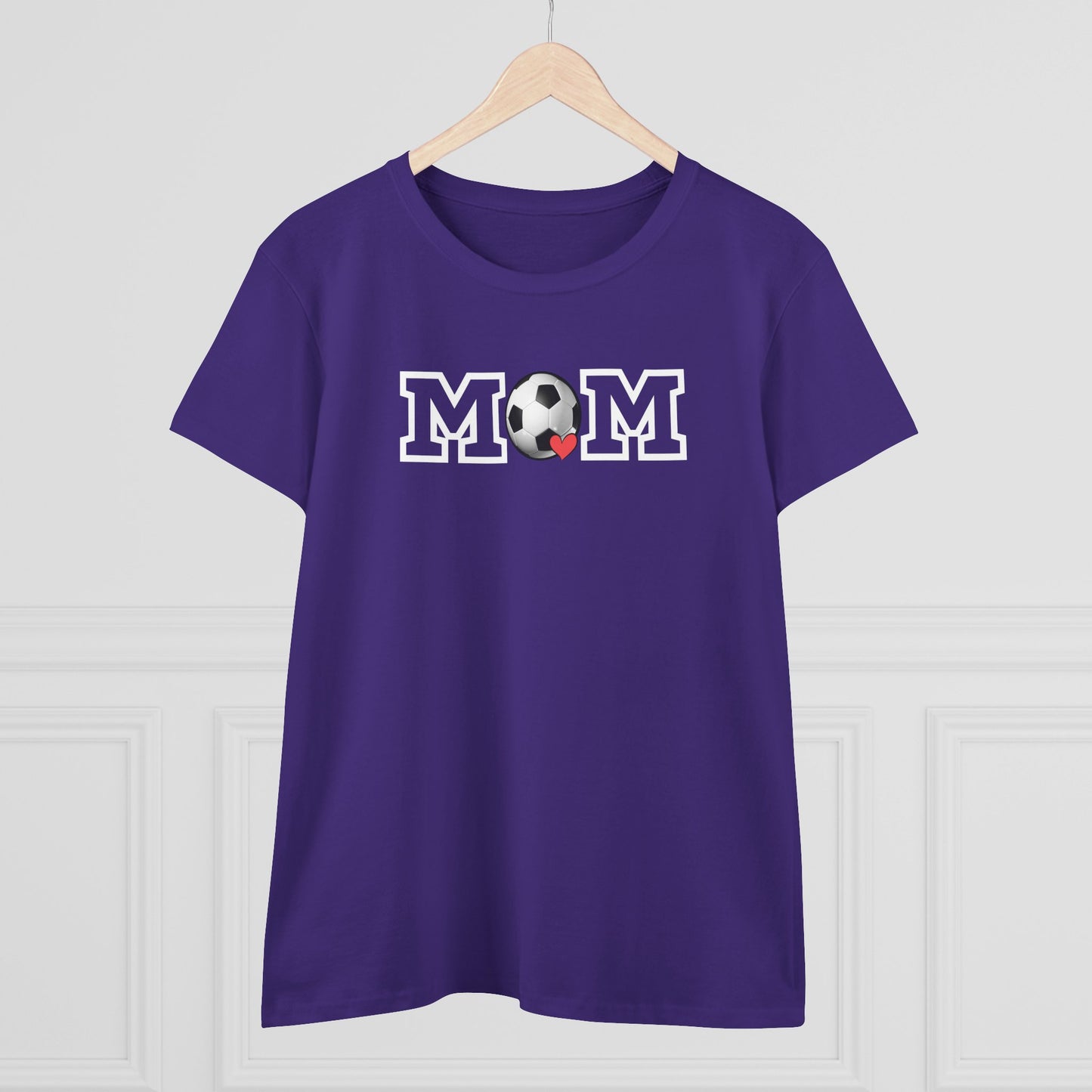 Soccer Mom Shirt, Sports Mom Gift, Cotton T-Shirt, Soccer Fan Apparel, Mother's Day Tee, Mom loves Soccer, Sports Mom