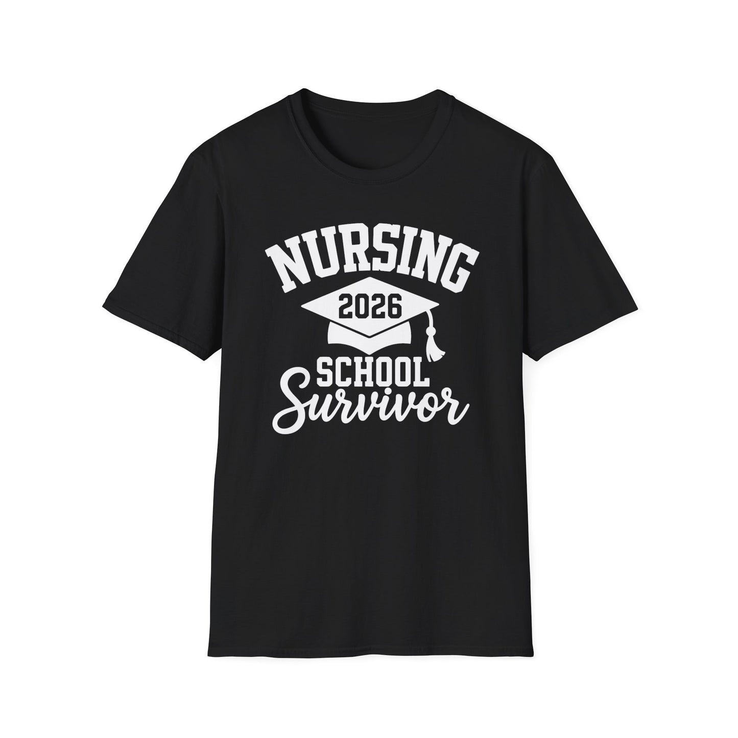Nursing 2026 School Survivor T-Shirt, Nurse Graduation Shirt, RN Student Gift, Nursing School Grad Tee