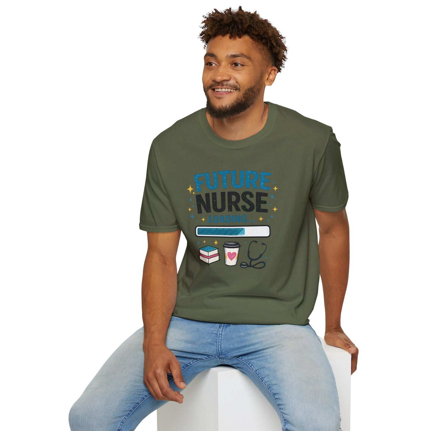 Future Nurse Loading Shirt – Funny Nursing Student T-Shirt, RN School Gift, Nursing School Graduation Tee, Nurse Student Gift Idea