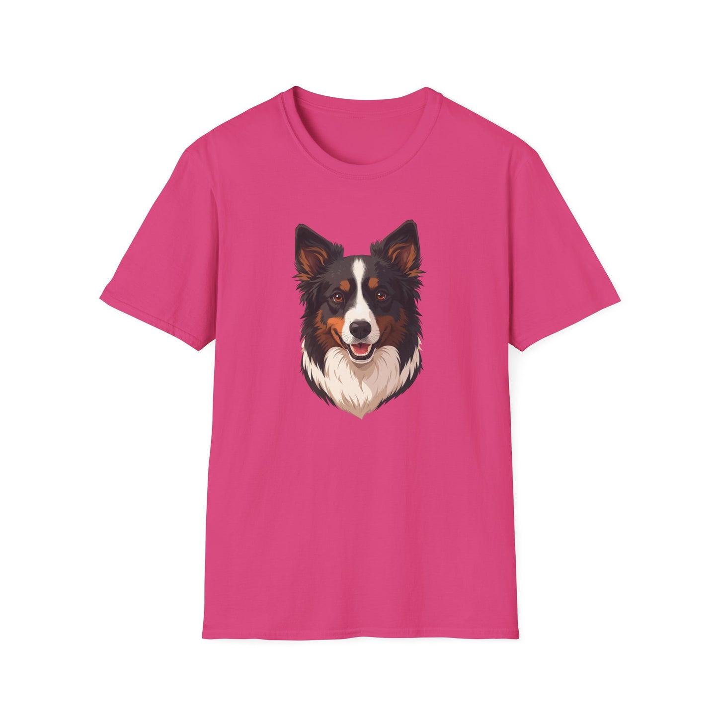 Border Collie Dog Portrait Shirt – Border Collie Dog Lover Gift, Cute Dog Mom Tee, Dog Dad Shirt, Pet Breed Apparel
