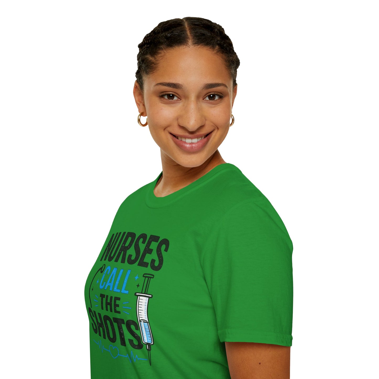 Nurses Call The Shots Shirt Funny Nurse Gift Medical Humor RN CNA Nursing Tee