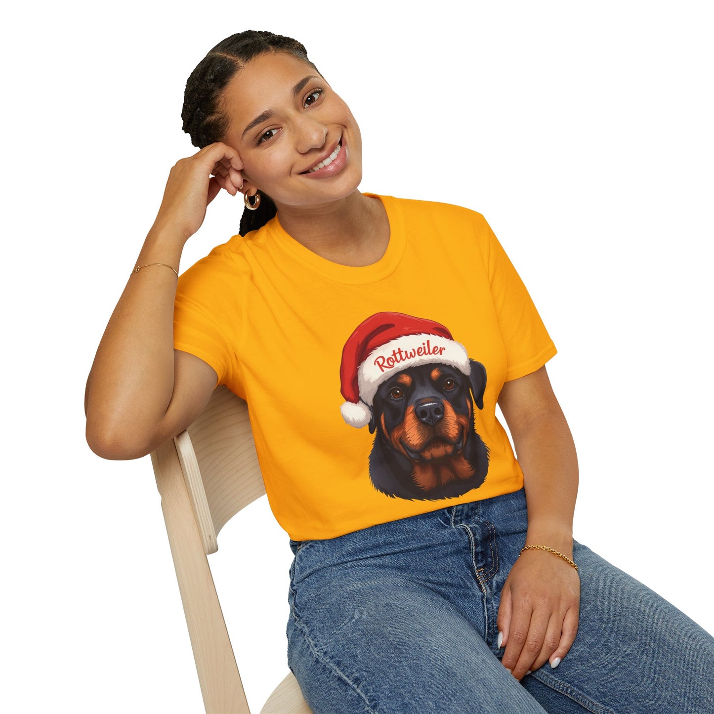 Rottweiler Dog Portrait Shirt – Rottweiler Dog Lover Gift, Cute Dog Mom Tee, Dog Dad Shirt, Pet Breed Apparel