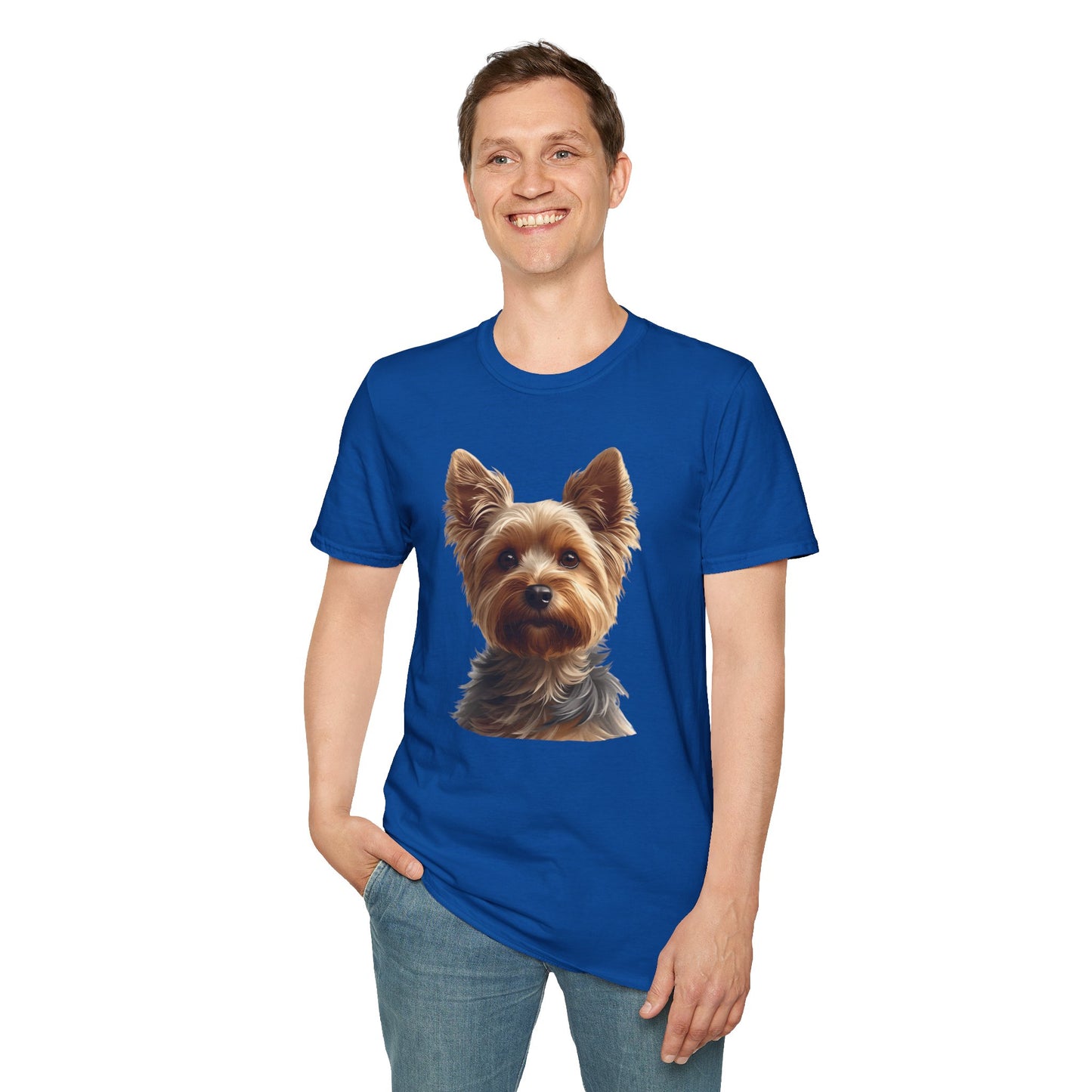 Yorkshire Terrier Dog Portrait Shirt – Yorkie Dog Lover Gift, Cute Dog Mom Tee, Dog Dad Shirt, Pet Breed Apparel