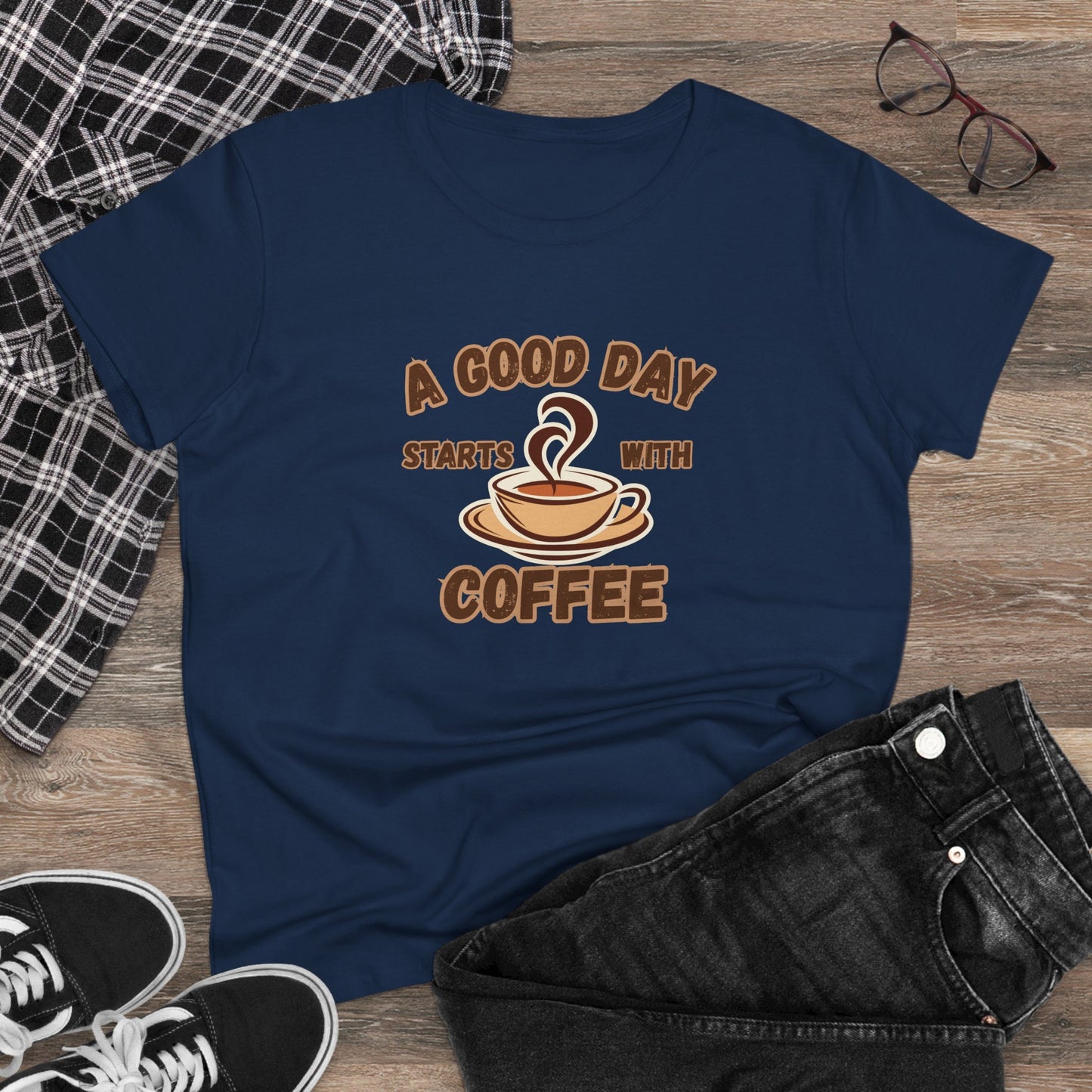 A Good Day Starts with Coffee Shirt, Funny Coffee Shirt, Mother's Day Gift, Coffee Lover Gift, Mom Gift, Coffee Drinker Gift, Mother Gift