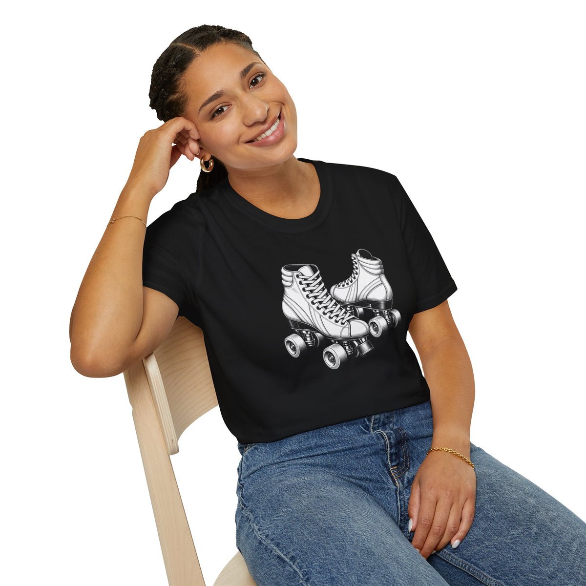 Retro Roller Skates Shirt, Quad Skate T-Shirt, Vintage Roller Rink Tee, Roller Skater Gift