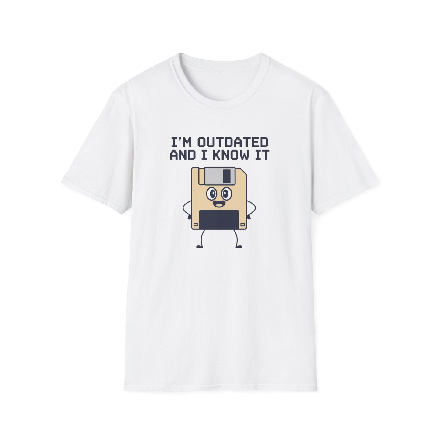Funny Floppy Disk Shirt, Im Outdated and I Know It Tee, Retro Tech Shirt, Computer Nerd Gift, Geek Unisex T Shirt