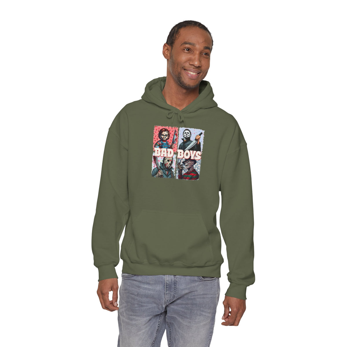 Horror Movie Villains Halloween Bad Boys Unisex Hoodie, Scary Movie Pullover, Horror Movie Sweatshirt, Halloween Costume Hoodie