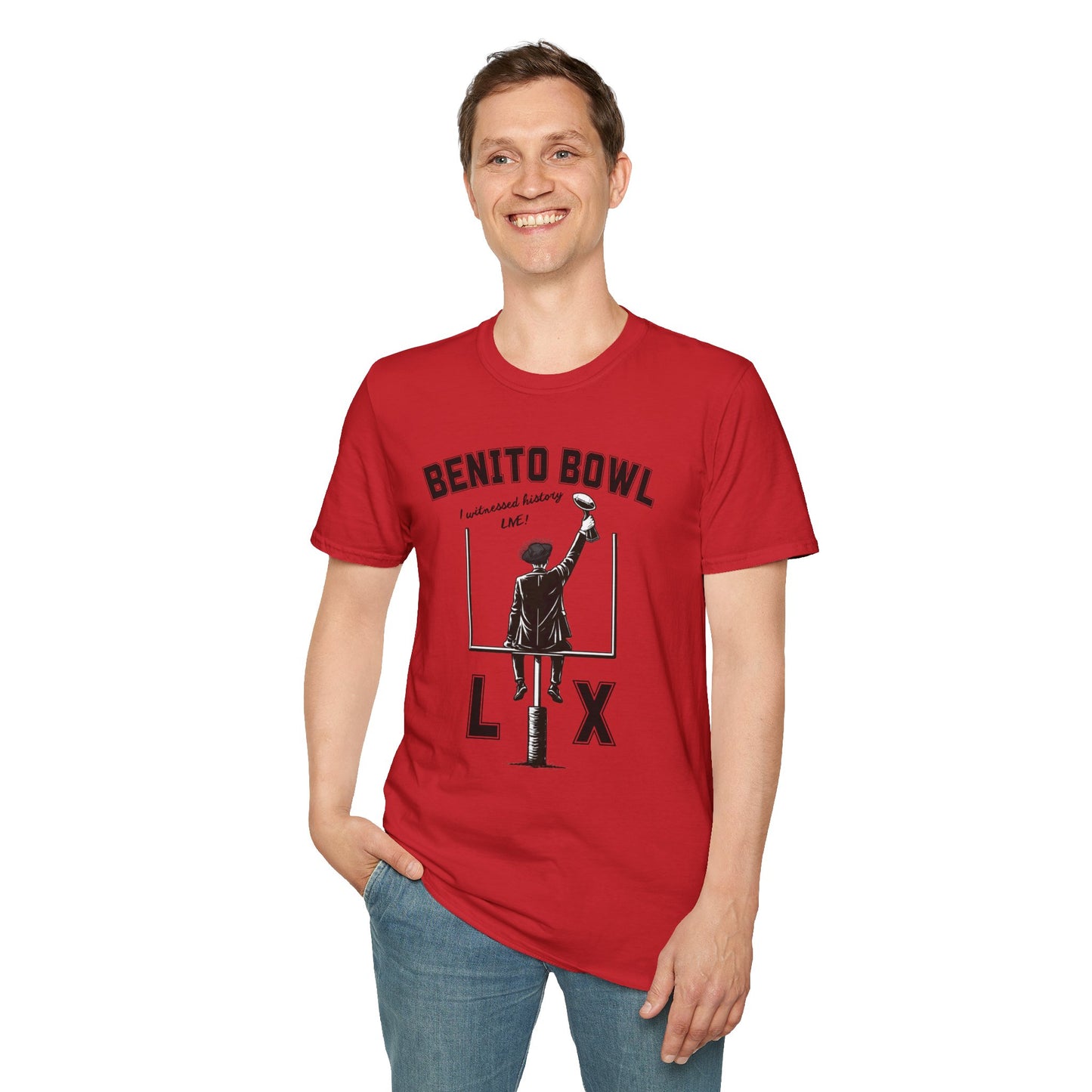 Benito Bowl LX Shirt – Witnessed History Live – Football Graphic Tee, Benito Bowl Shirt, Football Fan Gift, Puerto Rico Heritage Tee, Boricua Pride Gift