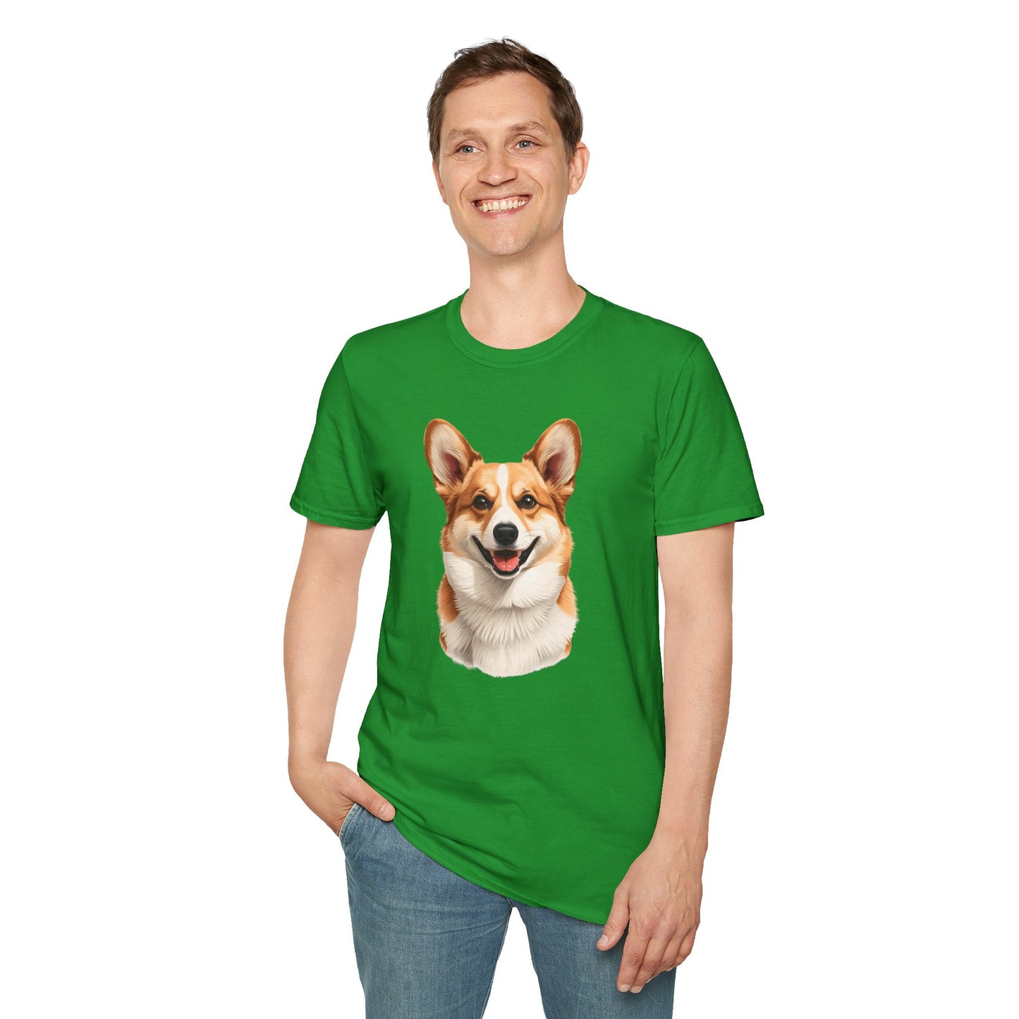 Corgi Dog Portrait Shirt – Corgi Dog Lover Gift, Cute Dog Mom Tee, Dog Dad Shirt, Pet Breed Apparel