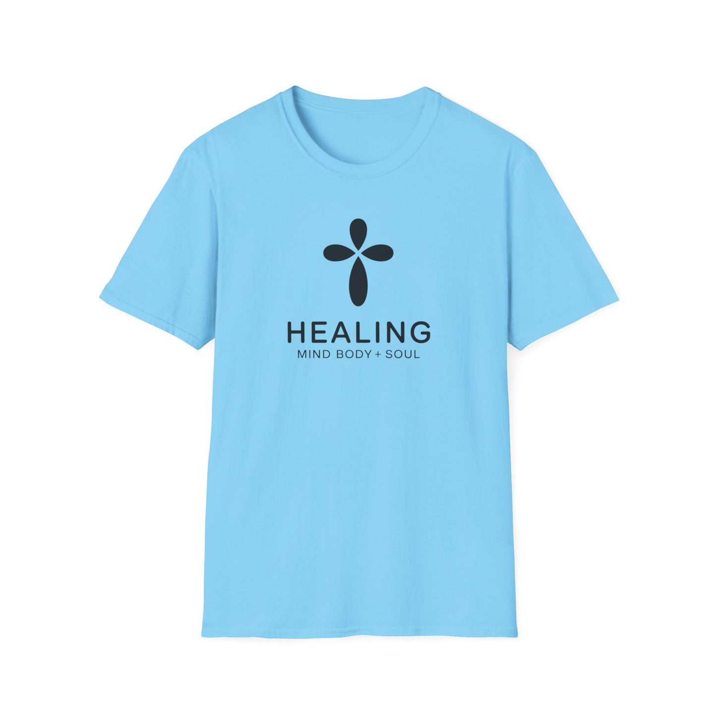 Healing Mind Body Soul T-Shirt – Minimalist Spiritual Wellness Tee, Inspirational Healing Shirt