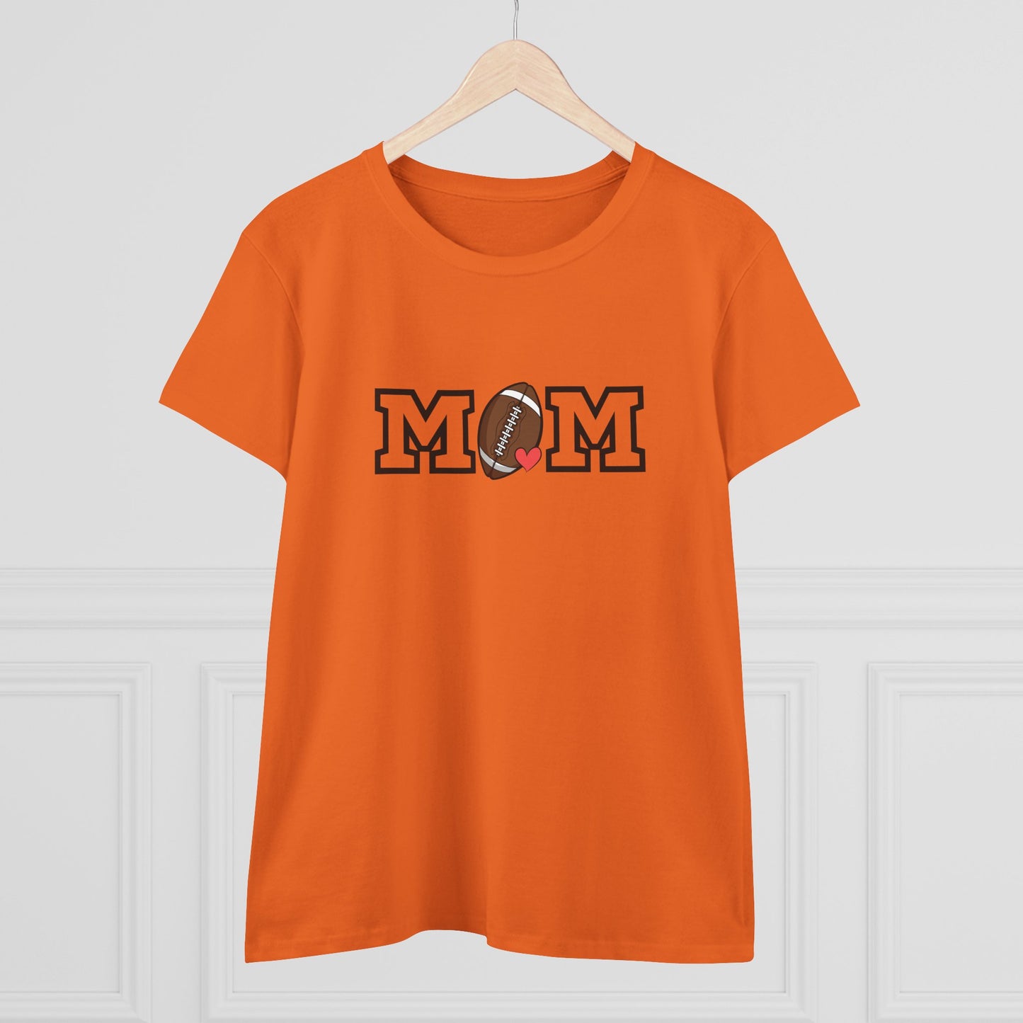 Football Mom Shirt, Sports Mom Gift, Cotton T-Shirt, Football Fan Apparel, Mother's Day Tee, Mom loves Football, Sports Mom