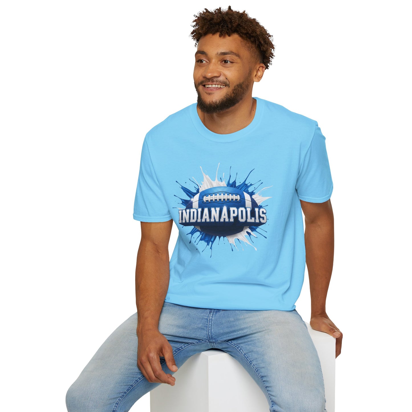 Indianapolis Football Unisex T-Shirt, Indianapolis Team Tee, Football Gift for Indianapolis Fans, Game Day Shirt, Sports Fan Apparel Tee