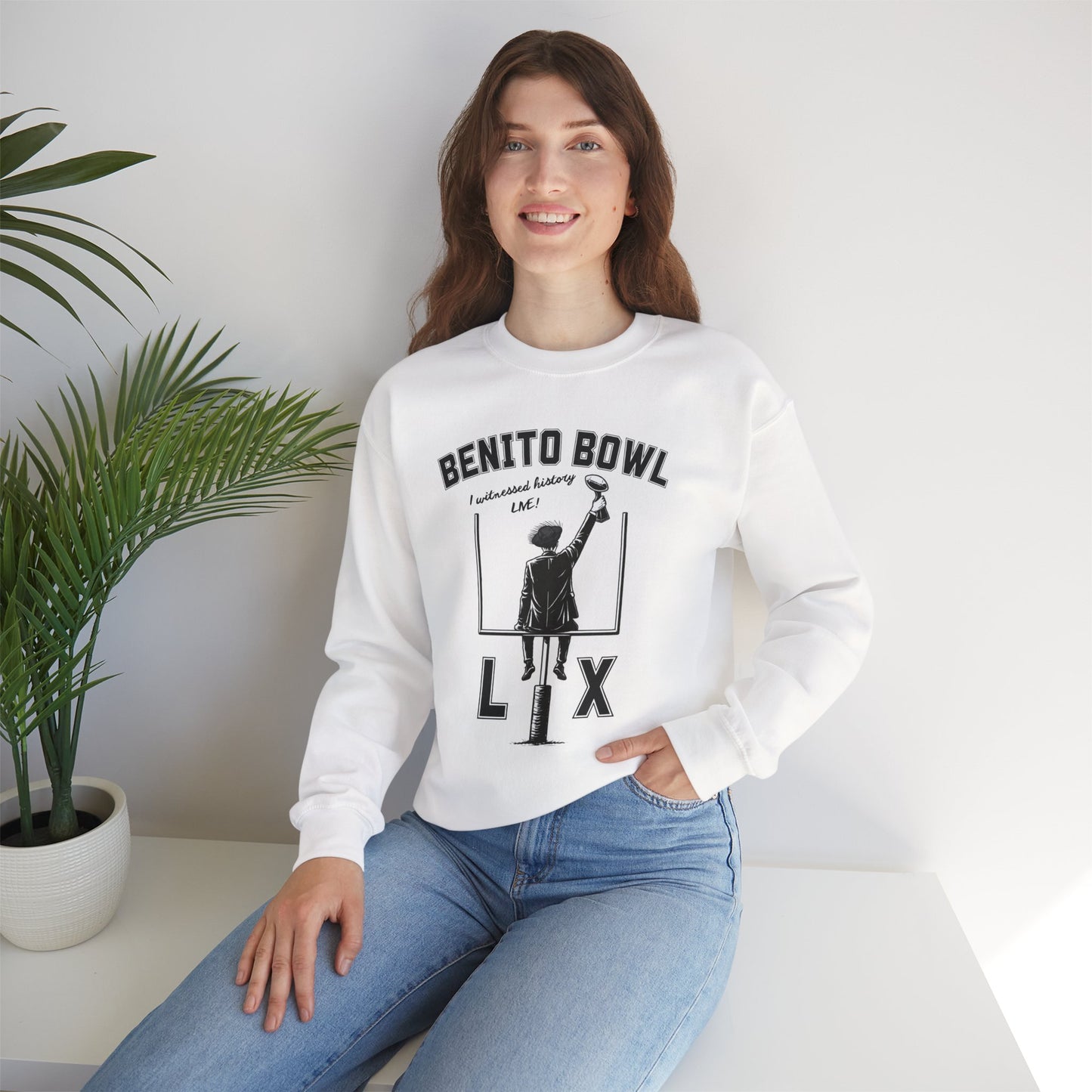 Benito Bowl LX Witnessed History Live Halftime Sweatshirt, Football Fan Gift, Benito Sweatshirt, Puerto Rico Boricua Heritage