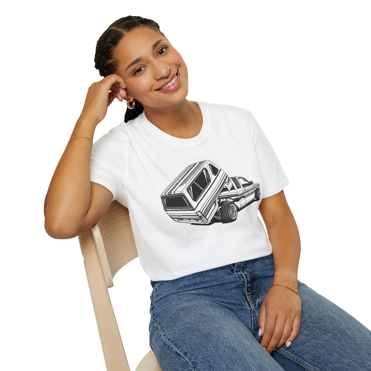 Mini Truck Lowrider Shirt, Lowrider Bed Dancer Truck T-Shirt, Custom Lowered Truck Tee, Car Enthusiast Gift