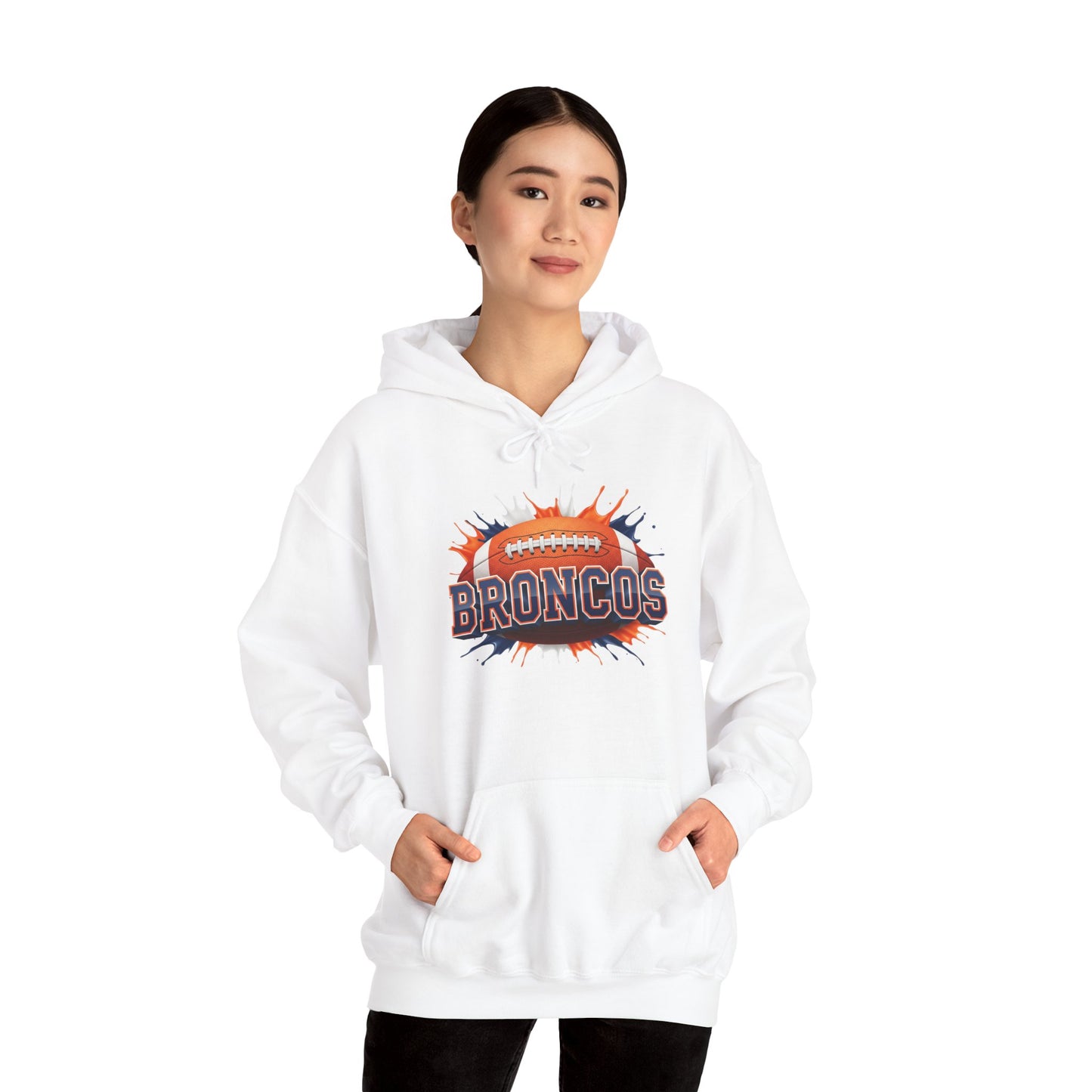 Denver Football Hoodie, Denver Team Hoodie, Football Gift for Denver Fans, Game Day Sports Fan Apparel, Football Fan Gift