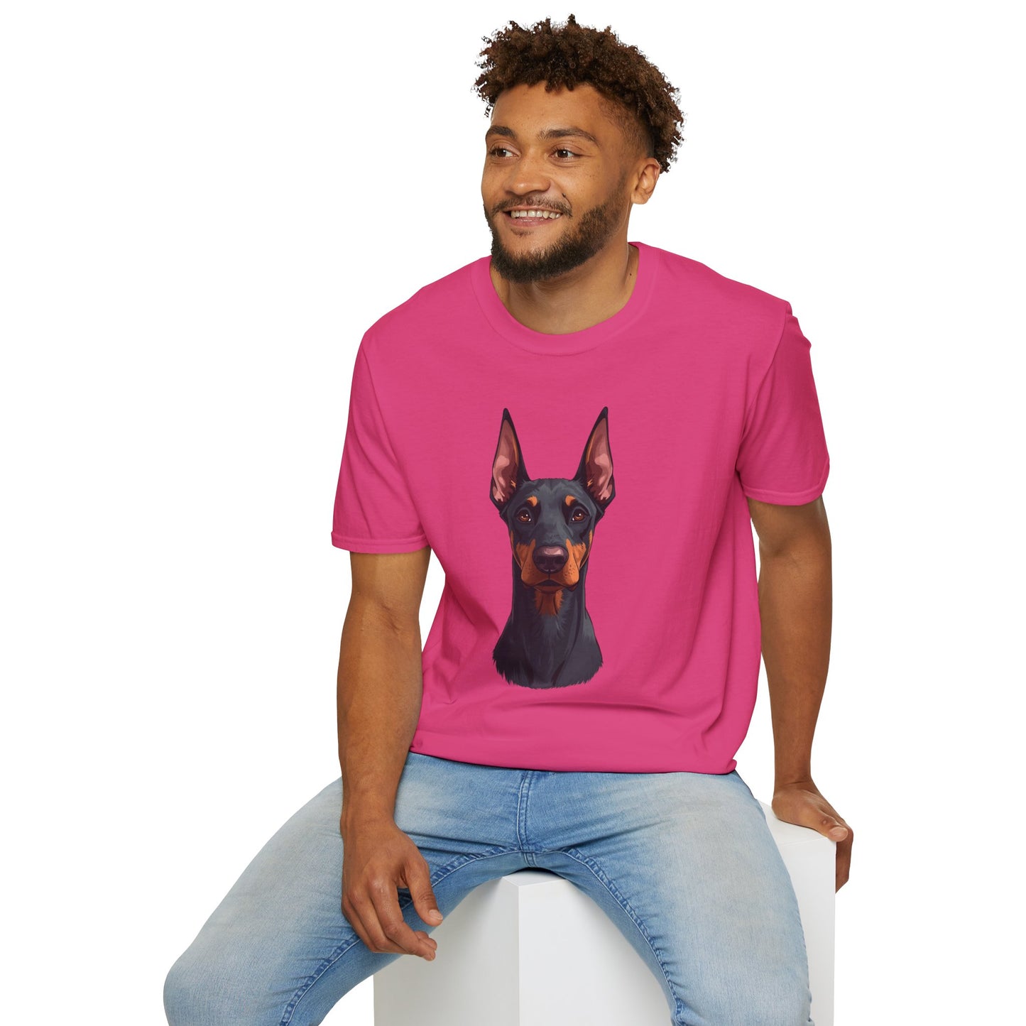 Doberman Dog Portrait Shirt – Doberman Dog Lover Gift, Cute Dog Mom Tee, Dog Dad Shirt, Pet Breed Apparel