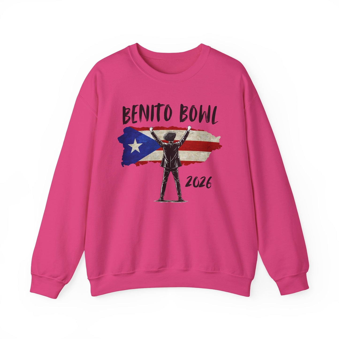 Benito Bowl 2026 PR Flag Sweatshirt, Benito Bowl, Football Fan Gift, Puerto Rico Boricua Heritage Culture Pride sweatshirt