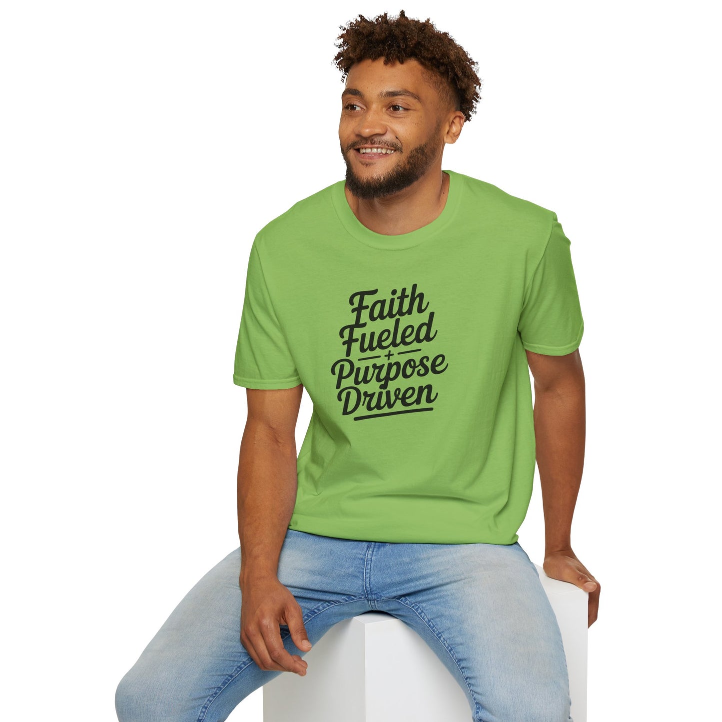 Faith Fueled Purpose Driven T-Shirt – Inspirational Christian Shirt, Motivational Faith Tee for Women & Men