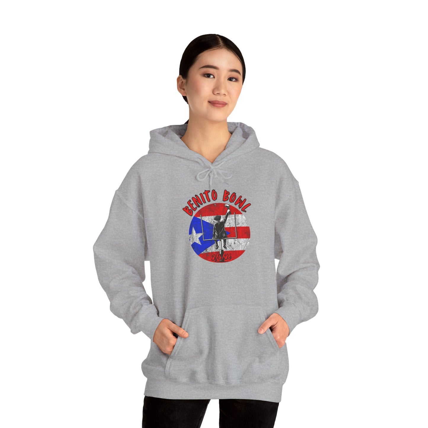 Benito Bowl 2/8/26 Puerto Rico Heritage Hoodie, Boricua Pride Football Fan gift