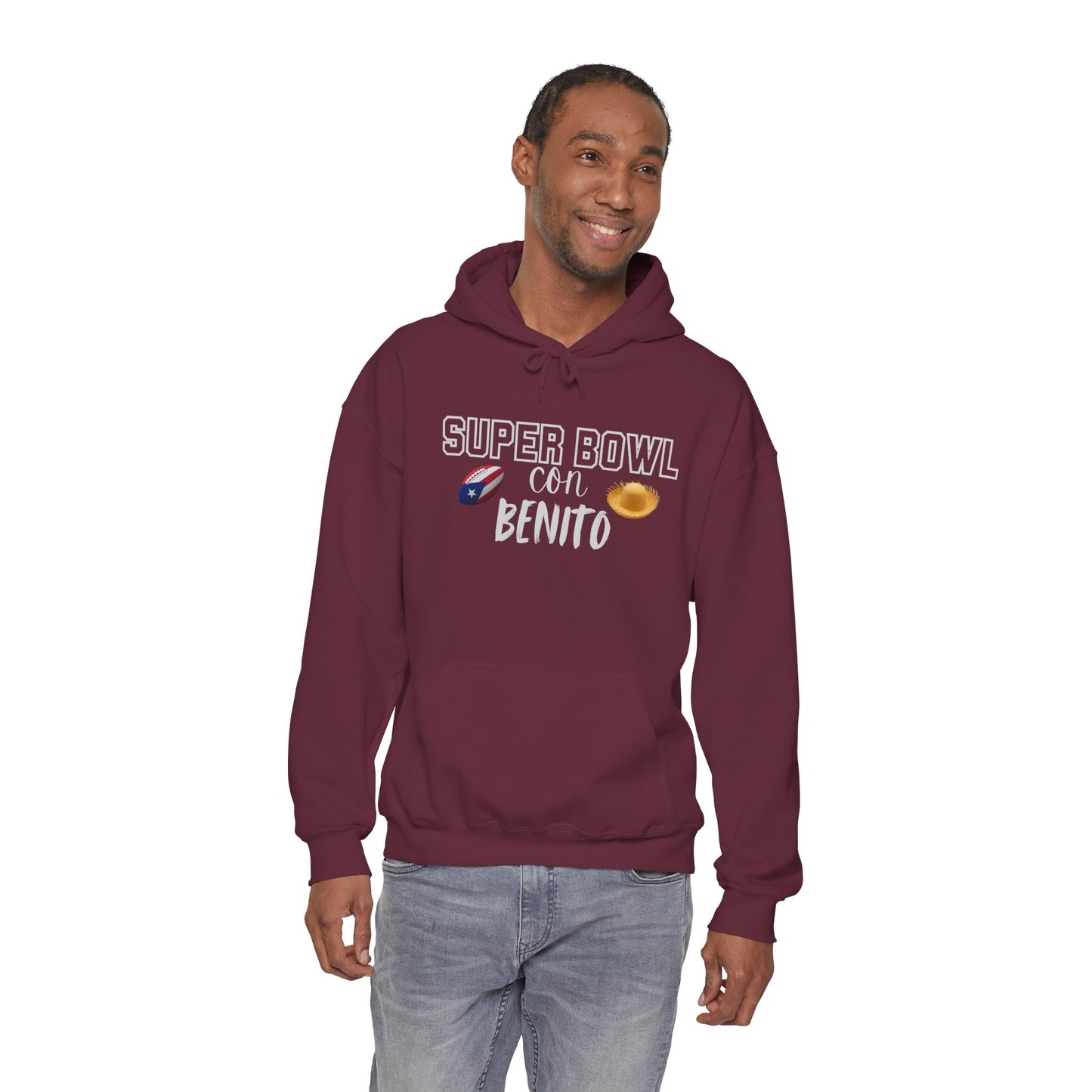 Benito Bowl Halftime Shirt 2026 Hoodie, Benito Bowl Hooded Sweatshirt, Football Fan Gift, Puerto Rico Heritage Hoodie, Boriqua Pride Gift