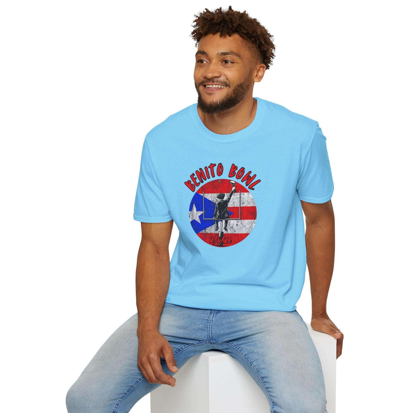 Benito Bowl 2/8/26 T-Shirt – Puerto Rico Heritage Tee, Boricua Pride Football Fan Shirt