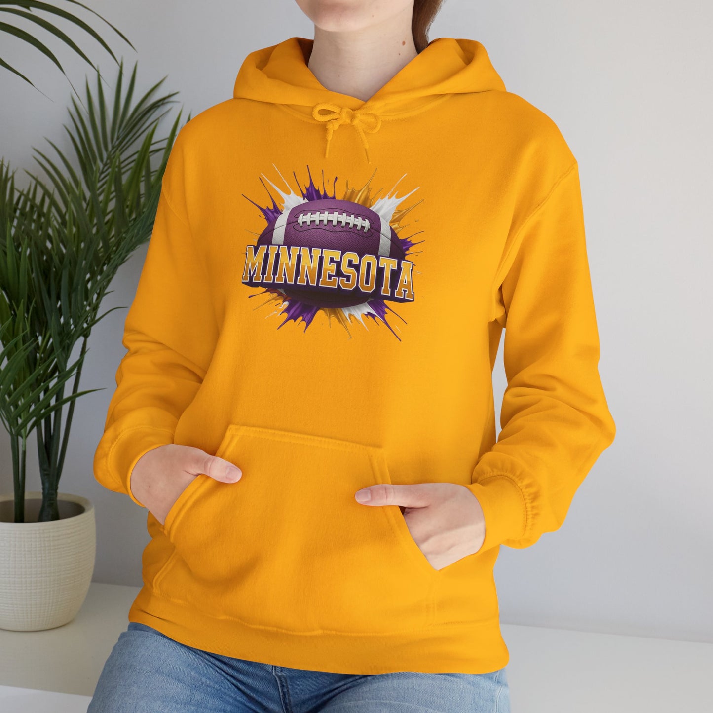 Minnesota Football Hoodie, Minnesota Team Hoodie, Football Gift for Minnesota Fans, Game Day Sports Fan Apparel, Football Fan Gift