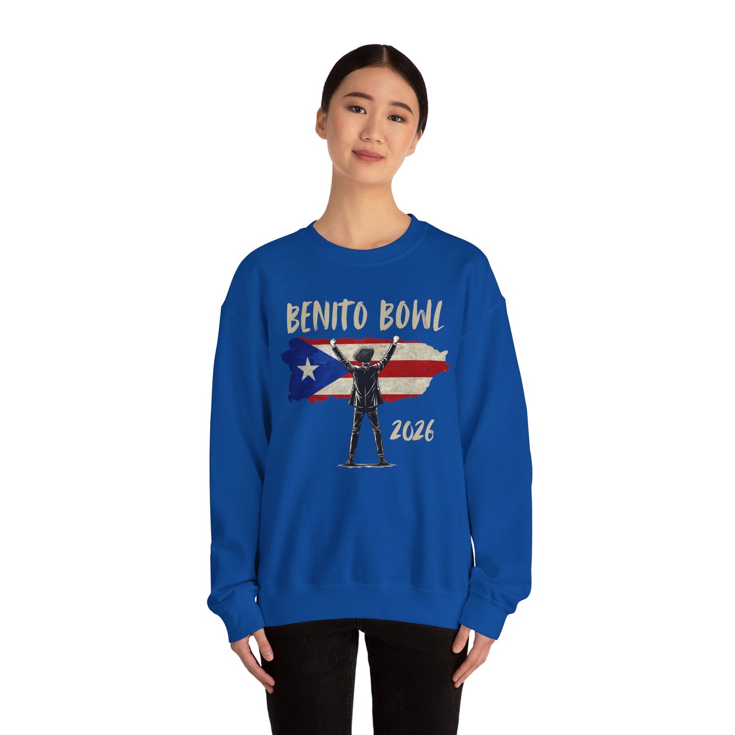 Benito Bowl 2026 PR Flag Sweatshirt, Benito Bowl, Football Fan Gift, Puerto Rico Boricua Heritage Culture Pride sweatshirt