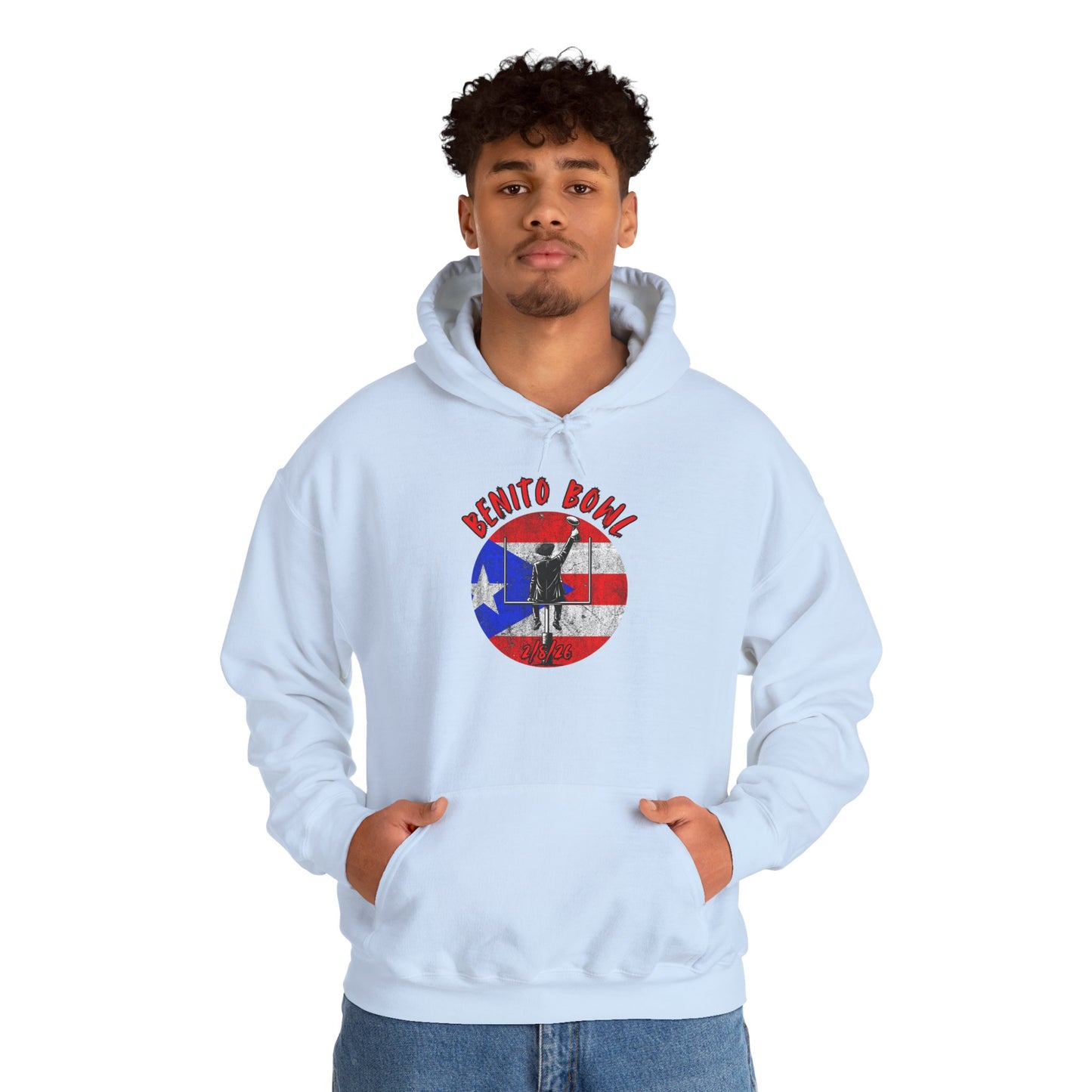 Benito Bowl 2/8/26 Puerto Rico Heritage Hoodie, Boricua Pride Football Fan gift