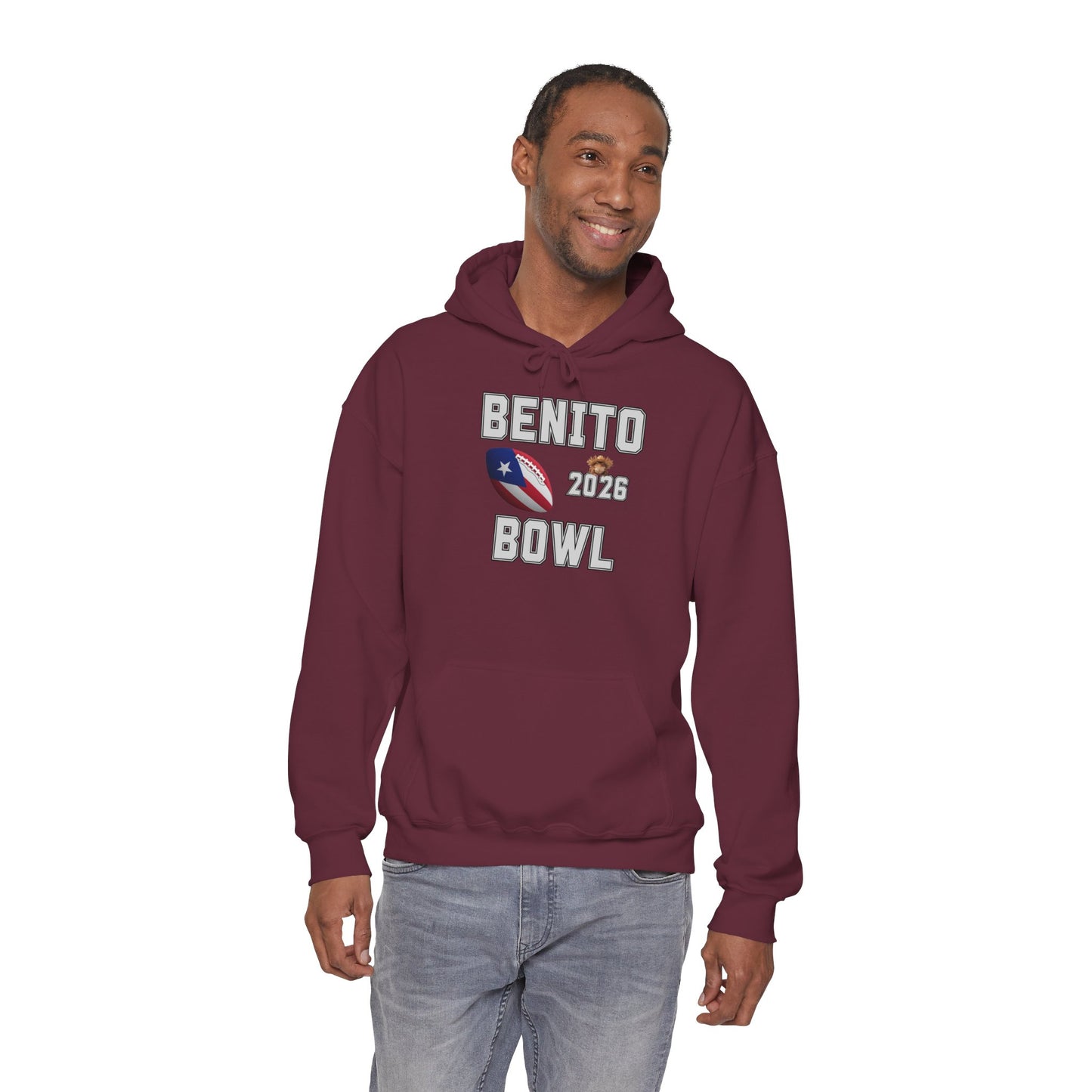 Benito Bowl Halftime Shirt 2026 Hoodie, Benito Bowl Hooded Sweatshirt, Football Fan Gift, Puerto Rico Heritage Hoodie, Boriqua Pride Gift
