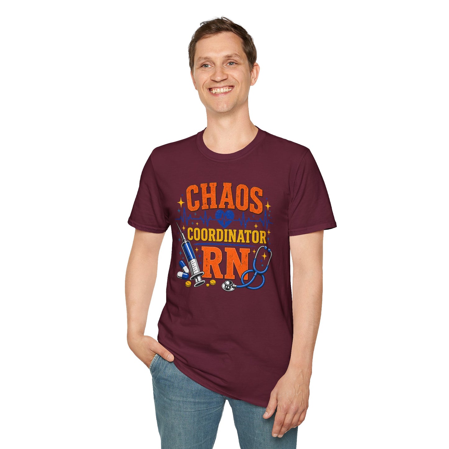 Chaos Coordinator RN Shirt – Funny Nurse Shirt – Nurse Life Tee – Medical Humor Gift for Nurses, RN LPN CNA Nursing Shirt
