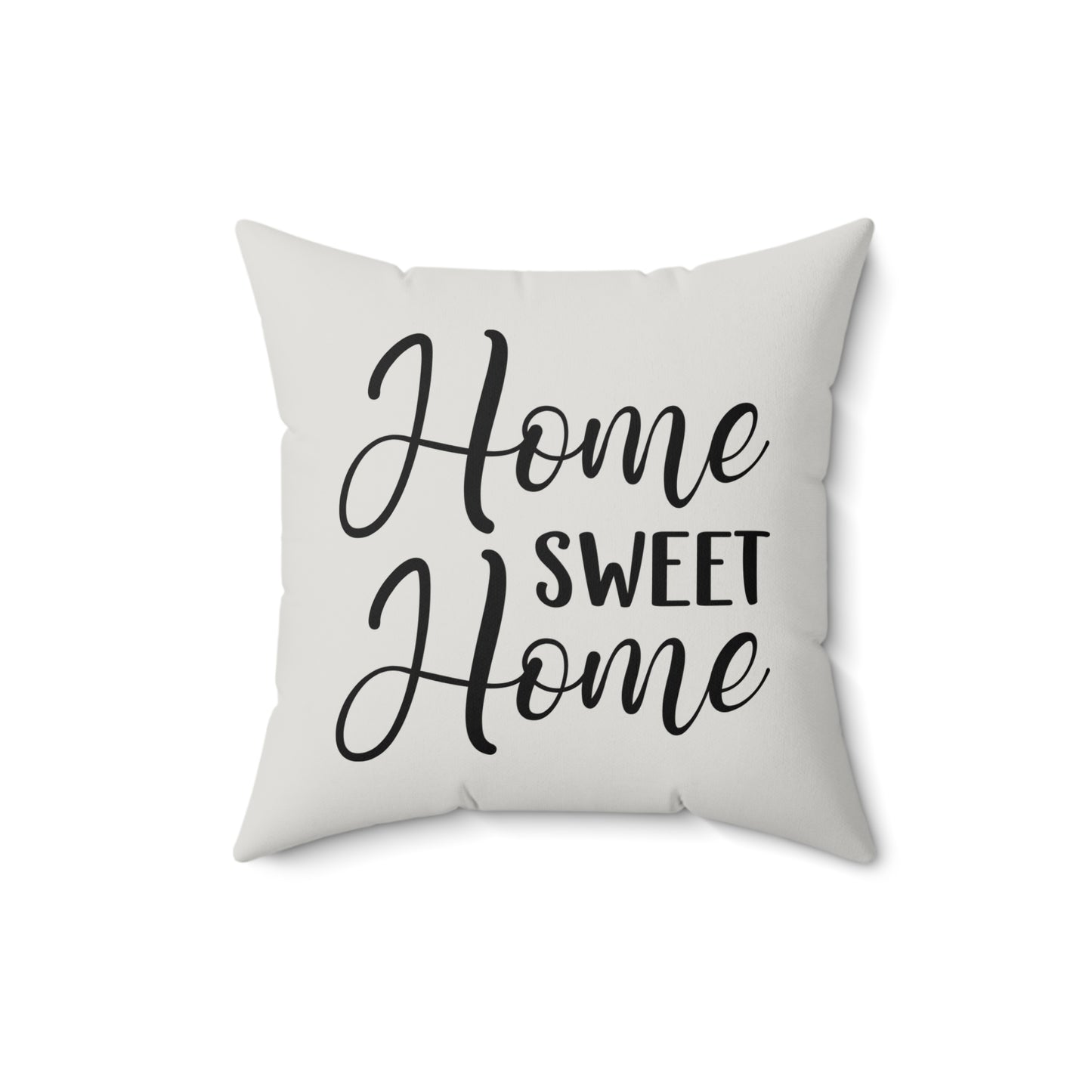 Home Sweet Home Quote Pillow, Faux Suede Throw Cushion for Home Decor, Funny Gift for friends and family, Living Room Accent, Couch Pillow