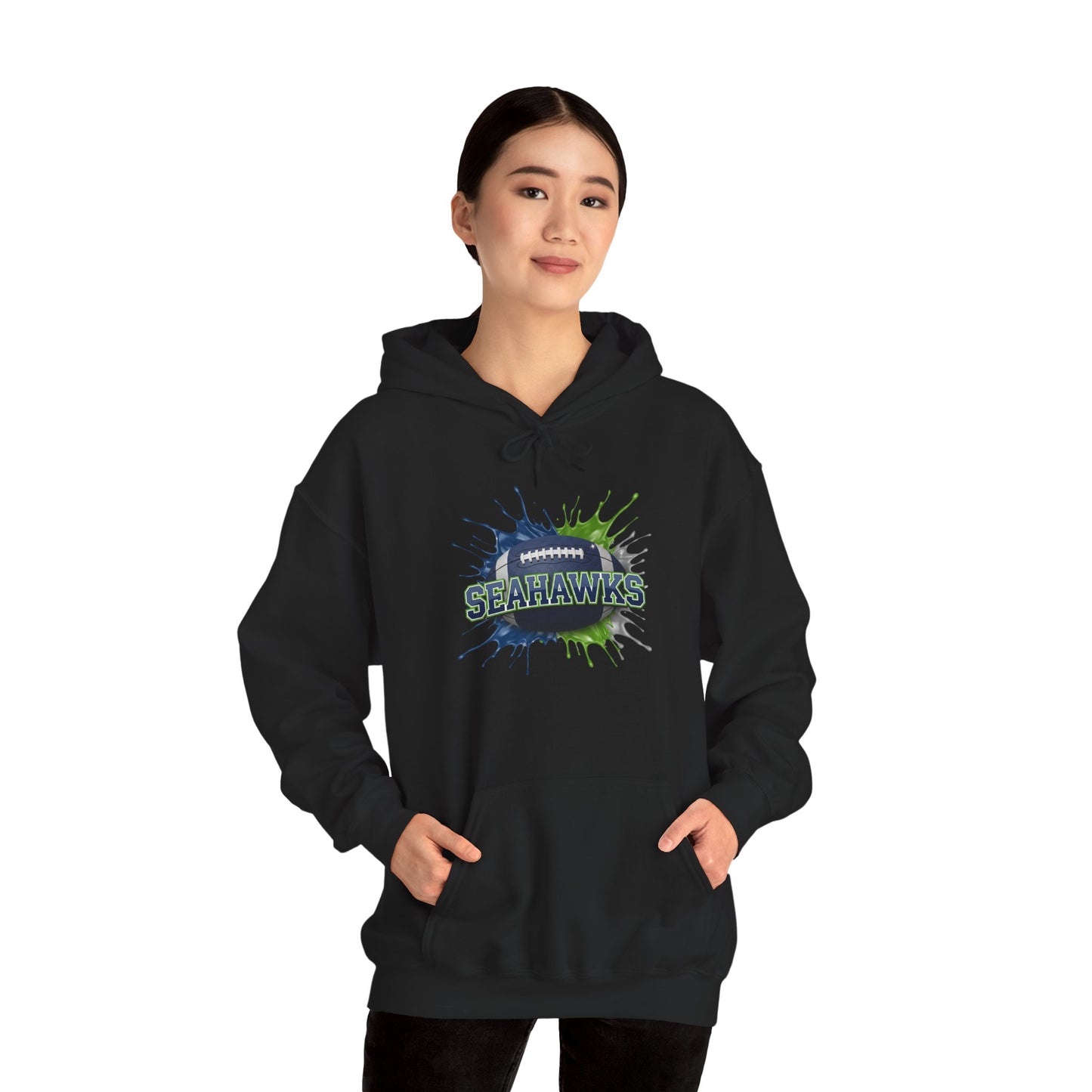 Seattle Football Hoodie, Seattle Team Hoodie, Football Gift for Seattle Fans, Game Day Sports Fan Apparel, Football Fan Gift