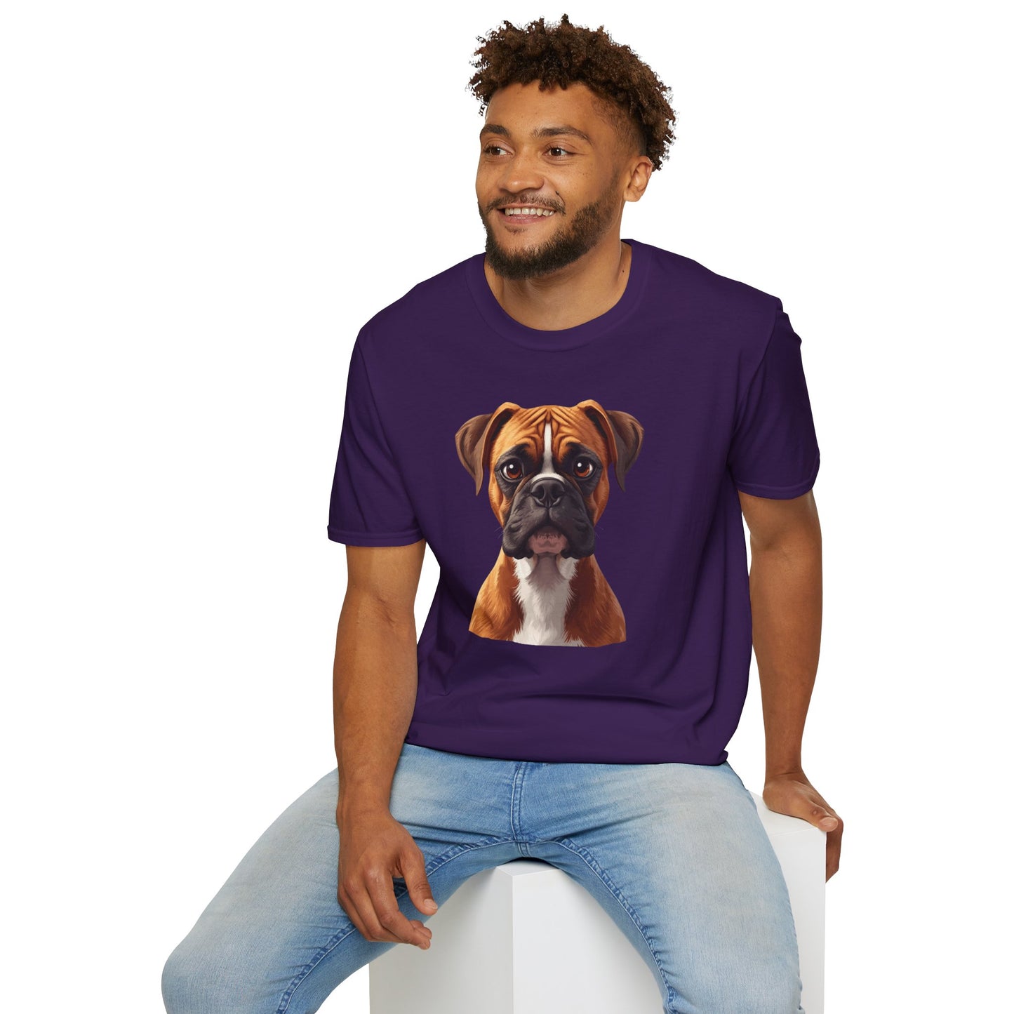 Boxer Dog Portrait Shirt – Boxer Dog Lover Gift, Cute Dog Mom Tee, Dog Dad Shirt, Pet Breed Apparel