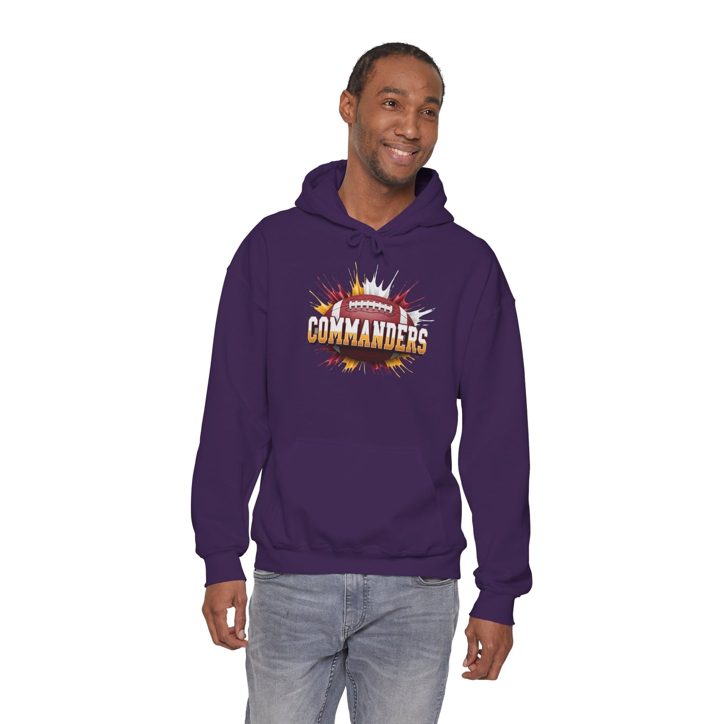 Washington Football Hoodie, Washington Team Hoodie, Football Gift for Washington Fans, Game Day Sports Fan Apparel Gift