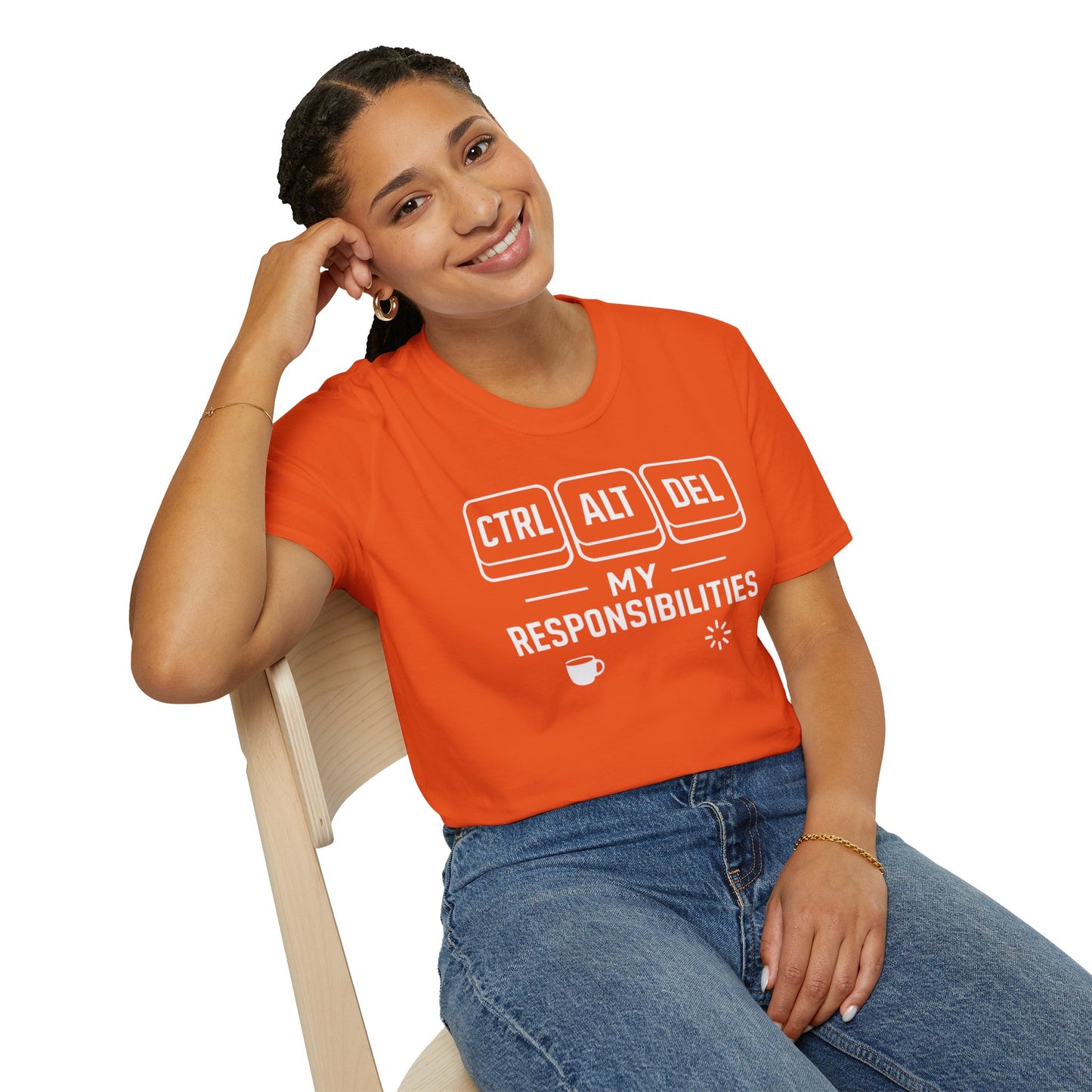 Funny Programmer Shirt, Ctrl Alt Del My Responsibilities Tee, Tech Humor Shirt, Geek Gift, Computer Nerd Unisex Tee