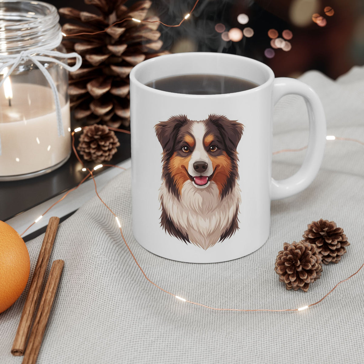 Australian Shepherd Coffee Mug, Aussie Dog Mug, Dog Lover Mug, Pet Parent Gift, Aussie Mom Dad Cup 11oz or 15oz, Dog Lover Gift