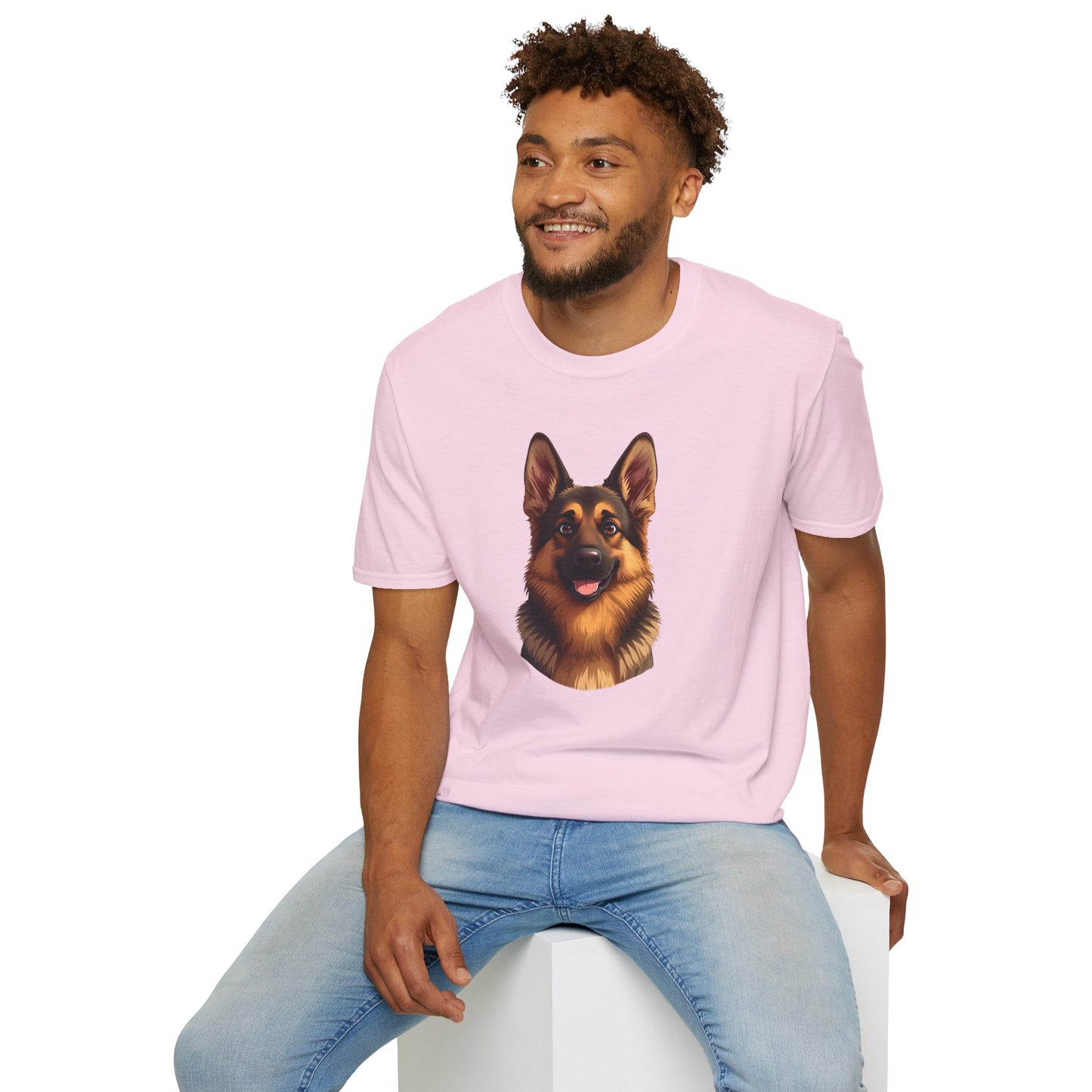 German Shepherd Dog Portrait Shirt – German Shepherd Dog Lover Gift, Cute Dog Mom Tee, Dog Dad Shirt, Pet Breed Apparel