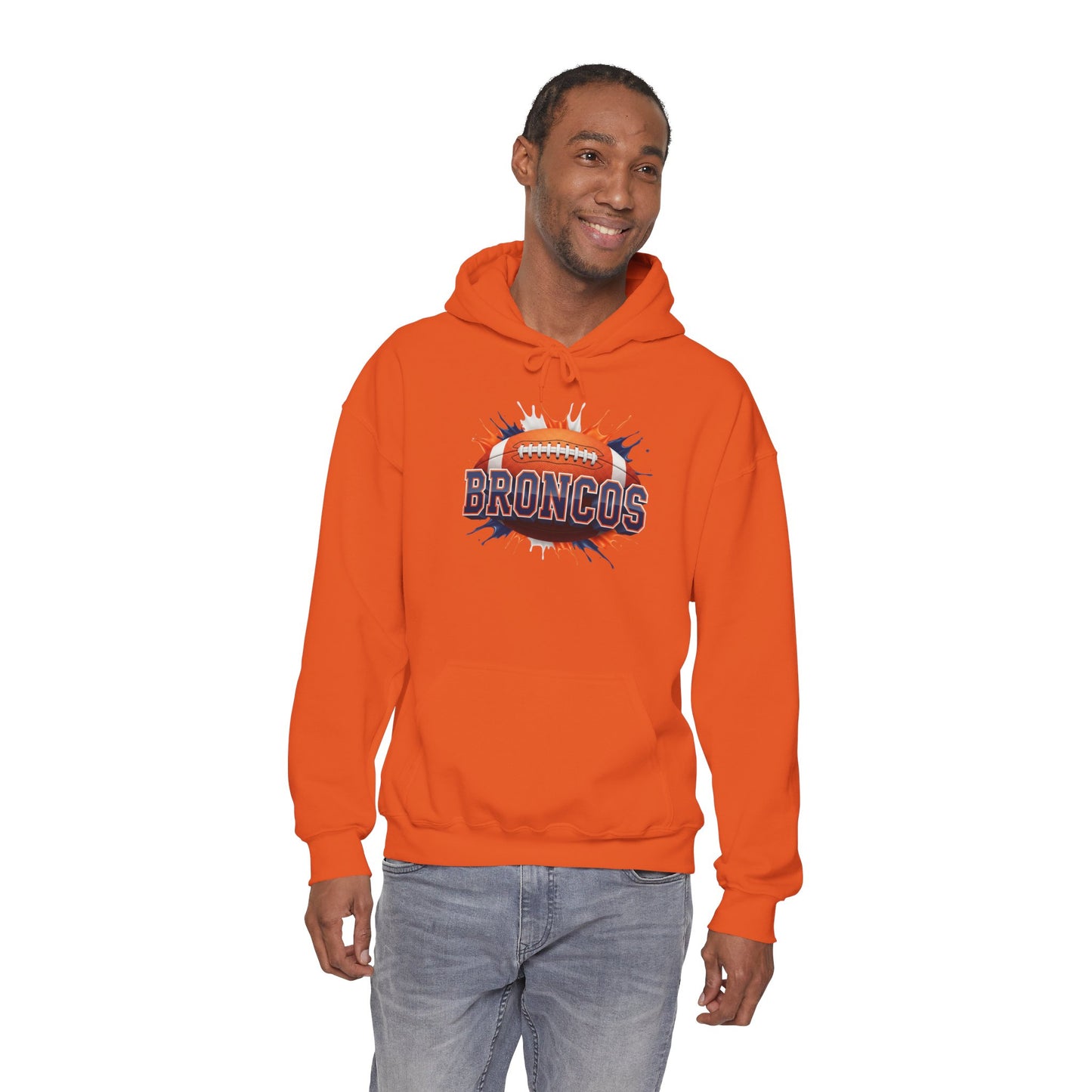 Denver Football Hoodie, Denver Team Hoodie, Football Gift for Denver Fans, Game Day Sports Fan Apparel, Football Fan Gift