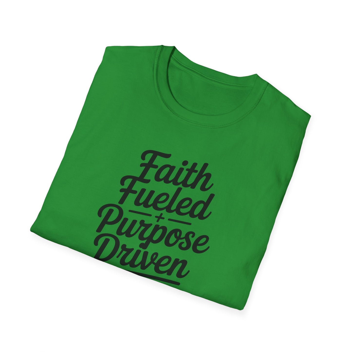 Faith Fueled Purpose Driven T-Shirt – Inspirational Christian Shirt, Motivational Faith Tee for Women & Men