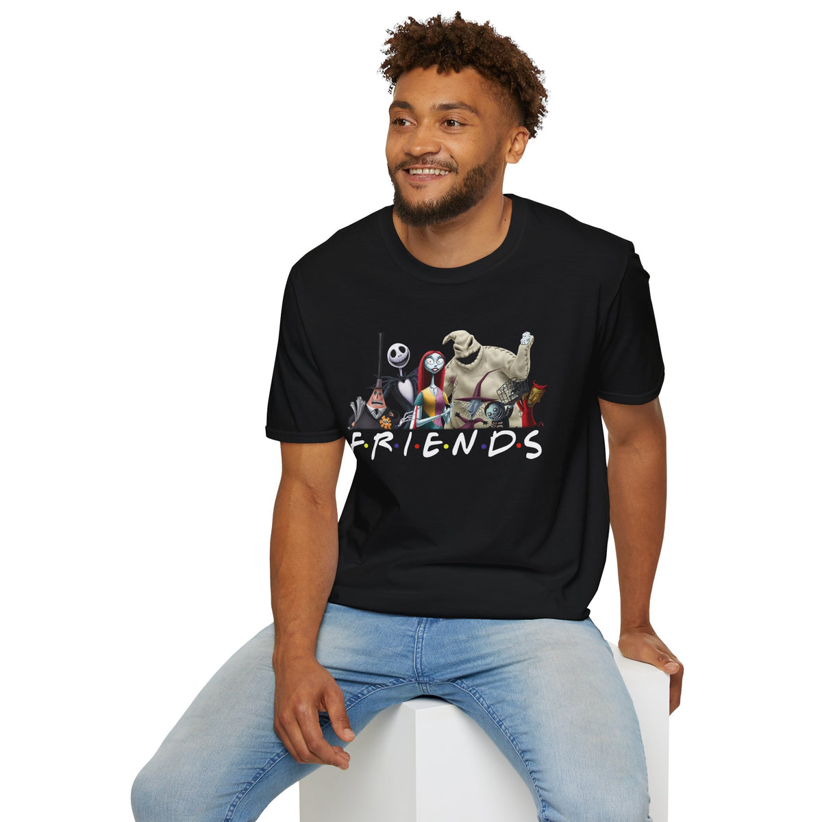The Nightmare Before Christmas Skellington Family Friends T-Shirt, Scary Movie Tee, Halloween Shirt, Horror Movie Characters Gift
