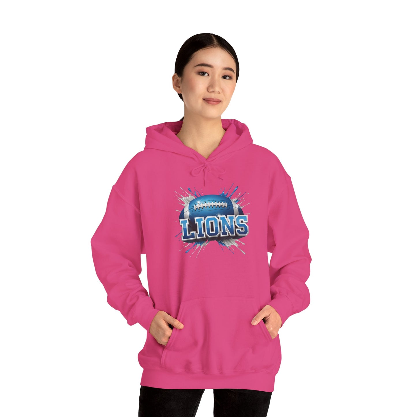 Detroit Football Hoodie, Detroit Team Hoodie, Football Gift for Detroit Fans, Game Day Sports Fan Apparel, Football Fan Gift
