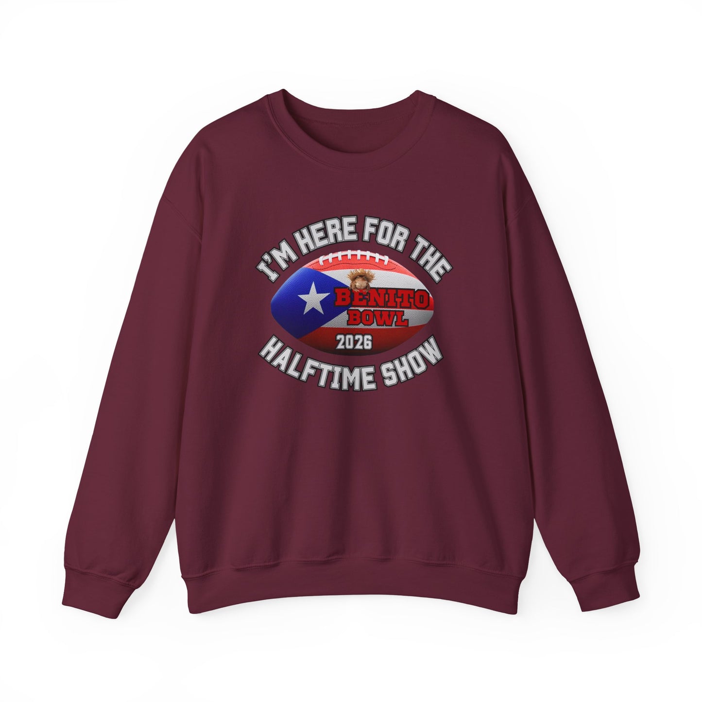 Benito Bowl Halftime 2026 Sweatshirt, Benito Bowl Shirt, Football Fan Gift, Puerto Rico Heritage Sweatshirt, Boriqua Pride Gift