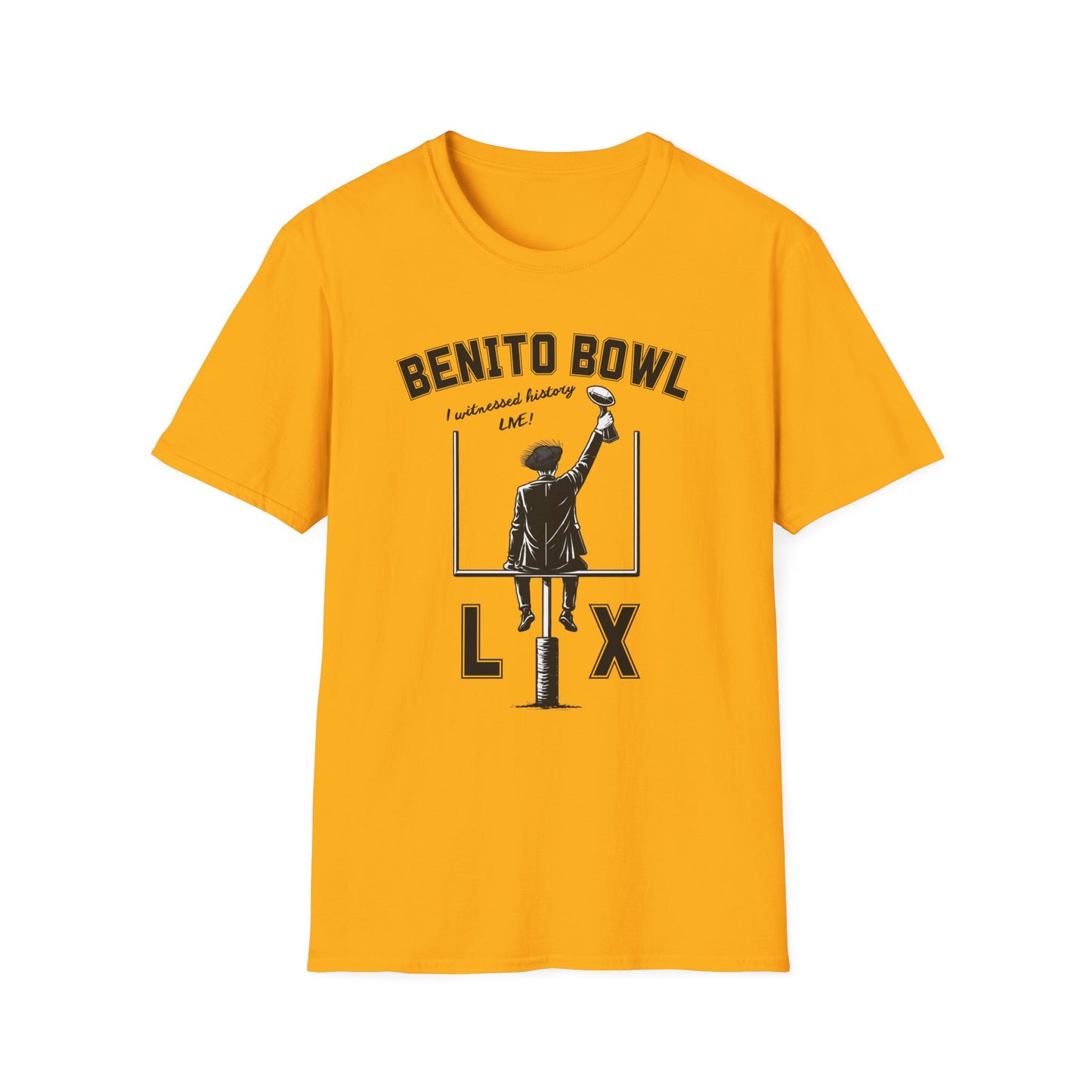 Benito Bowl LX Shirt – Witnessed History Live – Football Graphic Tee, Benito Bowl Shirt, Football Fan Gift, Puerto Rico Heritage Tee, Boricua Pride Gift