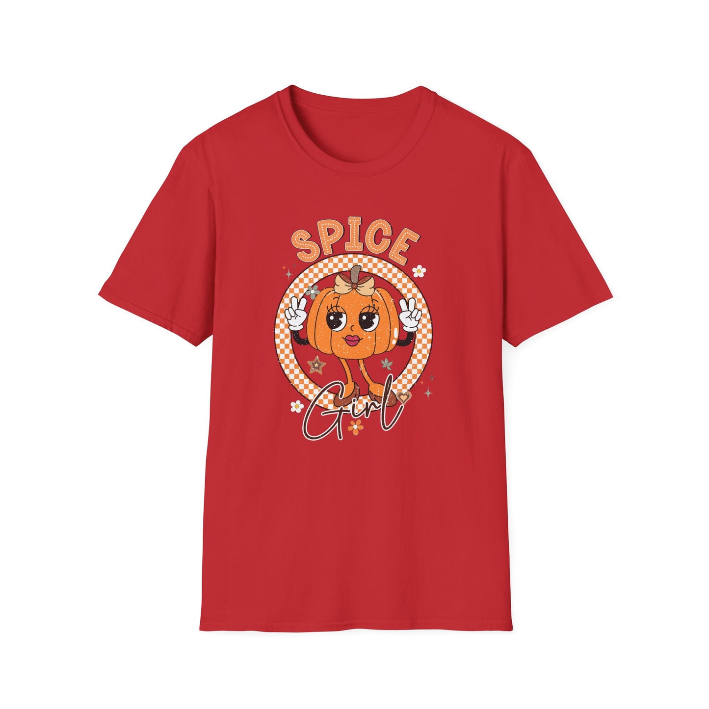 Spice Girl Pumpkin Fall T-Shirt - Cute Women's Autumn Tee, Thanksgiving Shirt, Lady Pumpkin Spice Girl Tee, Cozy Fall Tee for Her