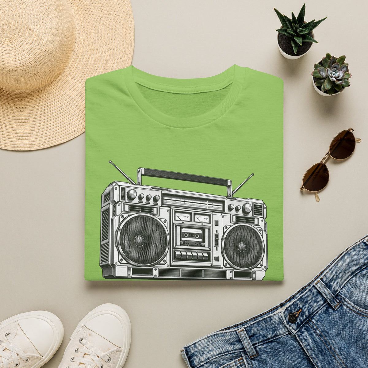 Boombox T-Shirt, Retro Music Shirt, Vintage Cassette Radio Tee, 80s 90s Nostalgia, Music Lover Gift
