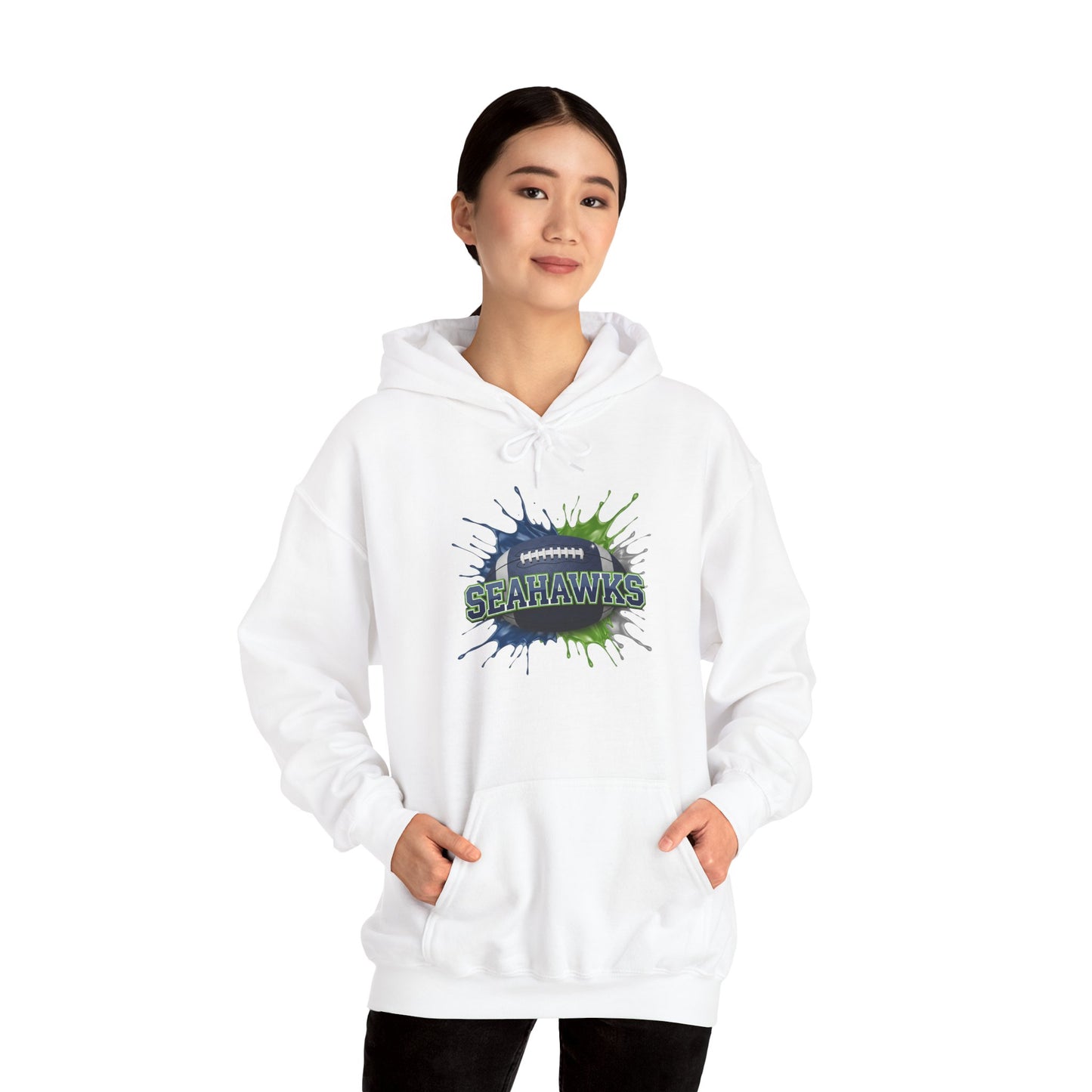 Seattle Football Hoodie, Seattle Team Hoodie, Football Gift for Seattle Fans, Game Day Sports Fan Apparel, Football Fan Gift