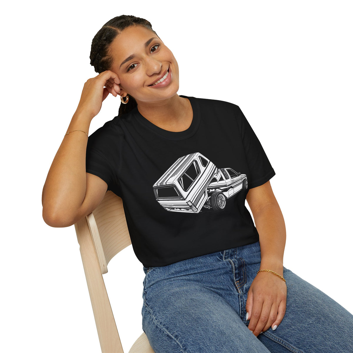 Mini Truck Lowrider Shirt, Lowrider Bed Dancer Truck T-Shirt, Custom Lowered Truck Tee, Car Enthusiast Gift