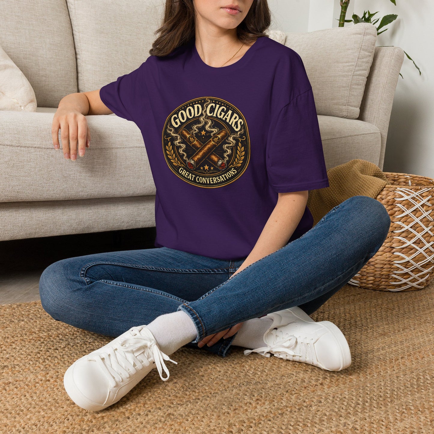 Good Cigars Great Conversations T-Shirt – Cigar Aficionado Graphic Tee