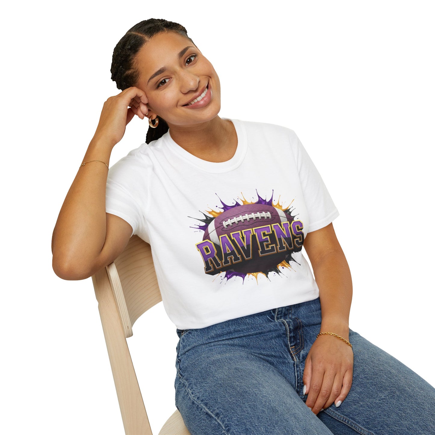 Baltimore Football Unisex T-Shirt, Baltimore Team Tee, Football Gift for Baltimore Fans, Game Day Shirt, Sports Fan Apparel Football Tee