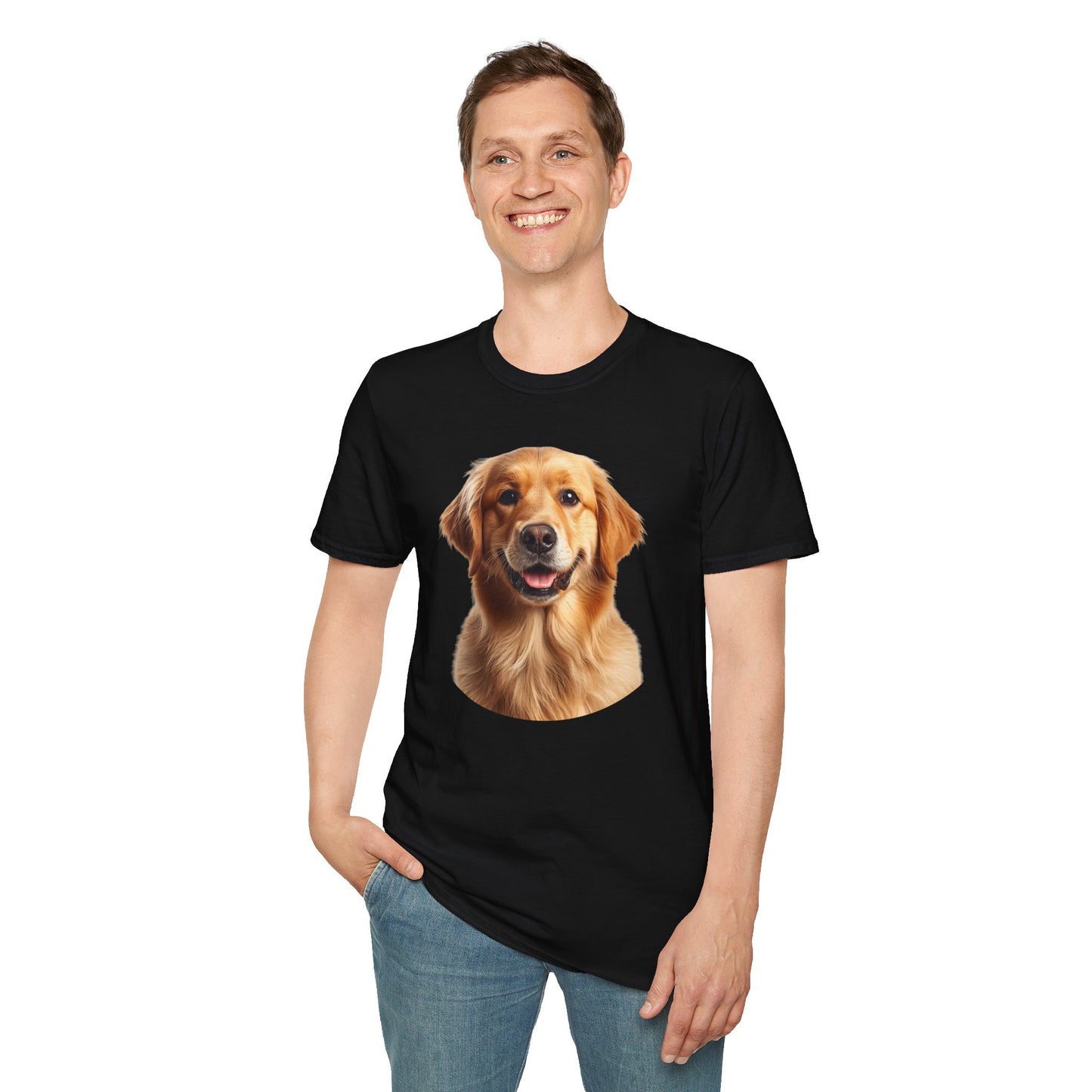 Golden Retriever Dog Portrait Shirt – Lab Dog Lover Gift, Cute Dog Mom Tee, Dog Dad Shirt, Pet Breed Apparel